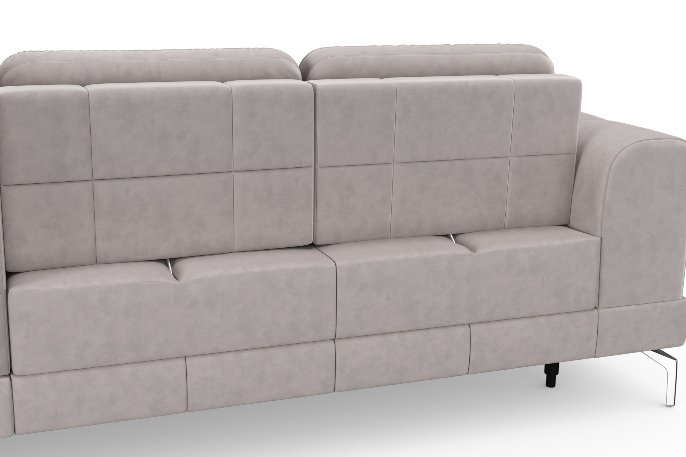 sit&more Ecksofa »Bendigo L-Form«, inklusive Sitztiefenverstellung, Bodenfreiheit 15 cm, 2 Fußfarben