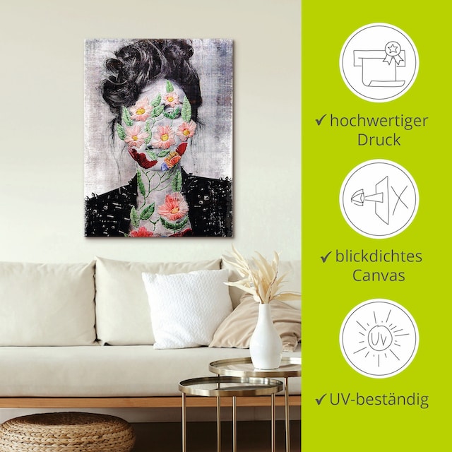 Artland Wandbild »Flower Face«, Portrait, (1 St.), als Alubild, Leinwandbild,  Wandaufkleber oder Poster in versch. Größen bequem kaufen