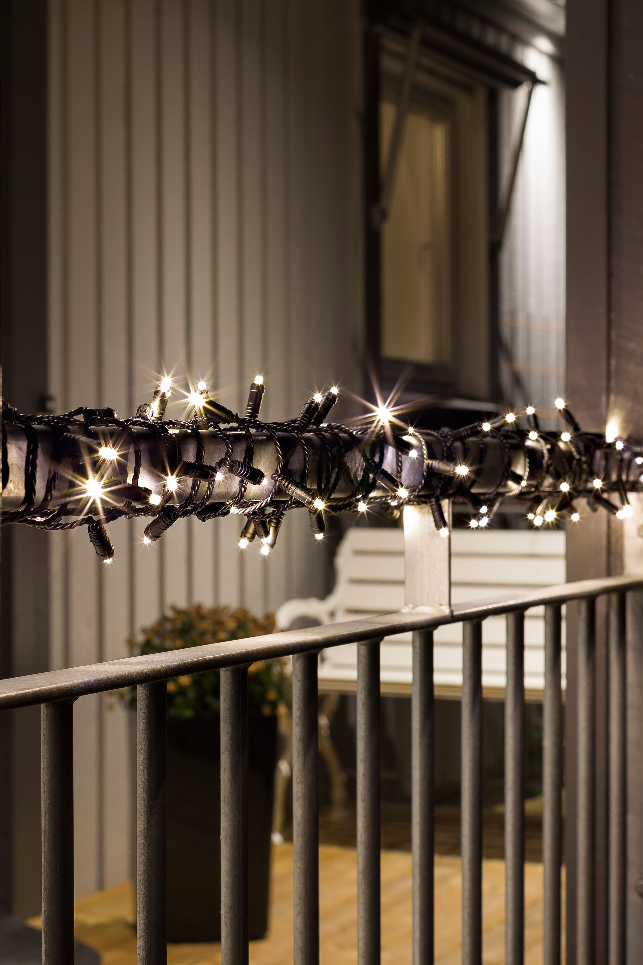KONSTSMIDE LED-Lichterkette weiße Timer, St.-flammig, LED kaufen »Weihnachtsdeko 40 mit 40 aussen«, Dioden 9 auf Raten schutzisoliert/umgossen, warm h Micro