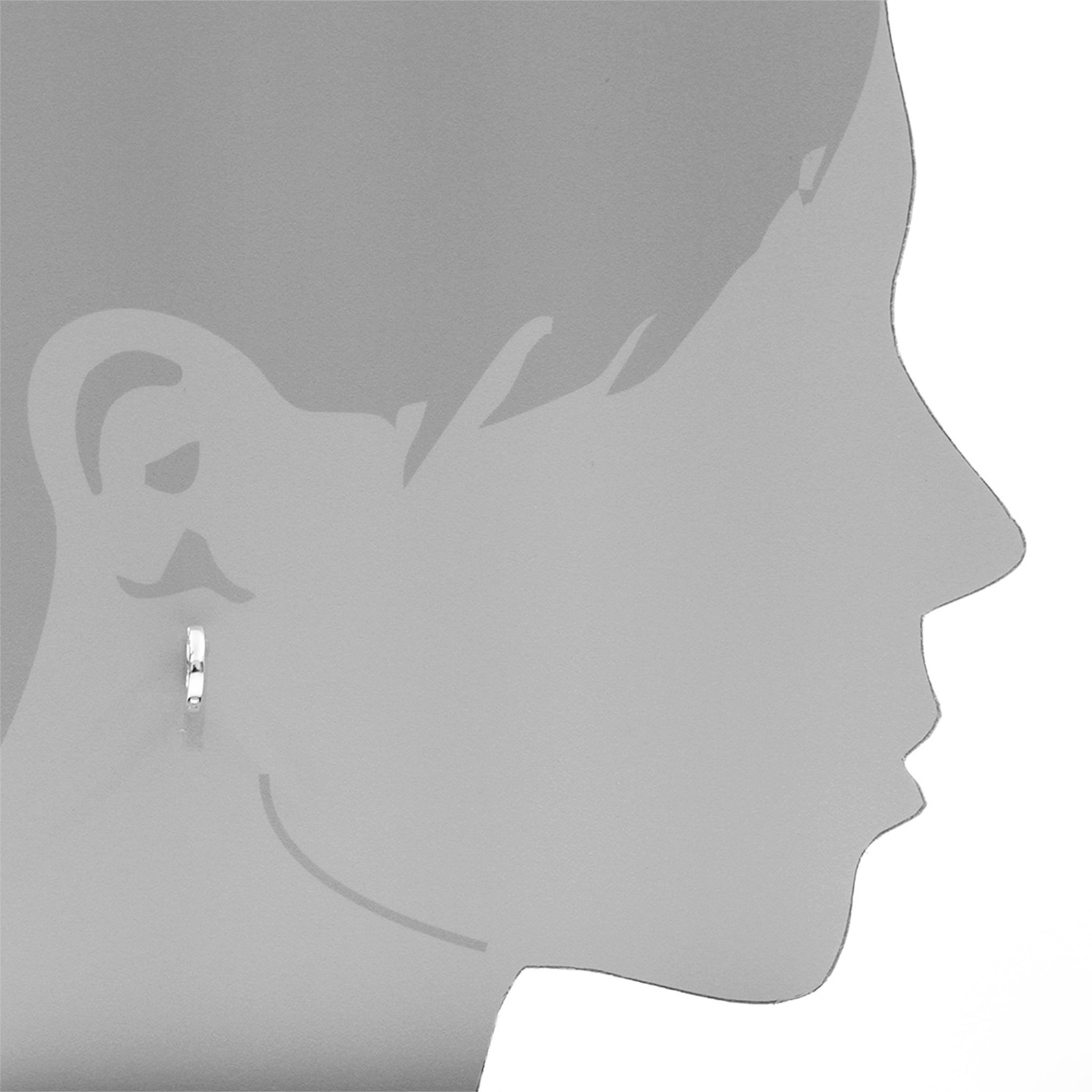OSTSEE-SCHMUCK Klappcreolen »- Babsi 16.25 - Silber 925/000 -,«