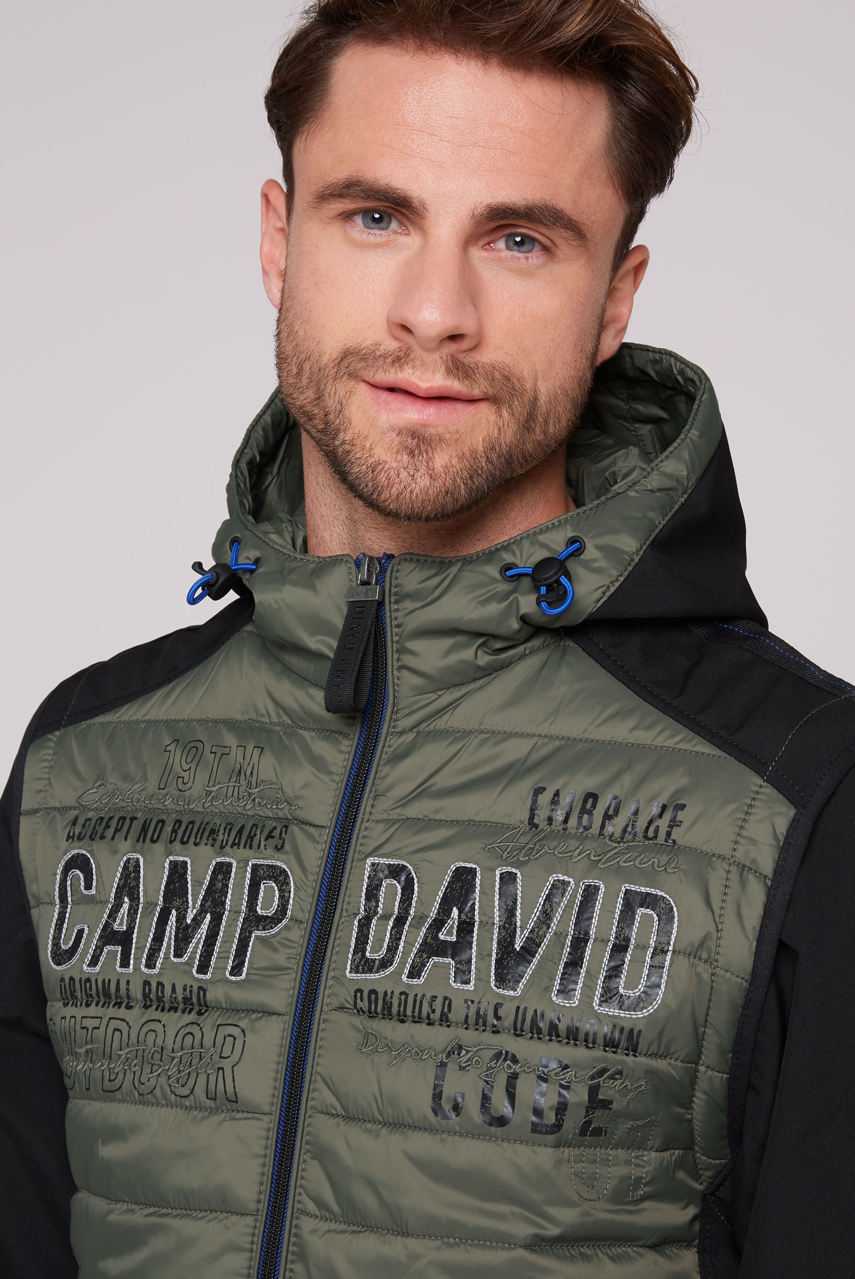 CAMP DAVID Softshelljacke, mit Kapuze, mit abtrennbaren Ärmeln