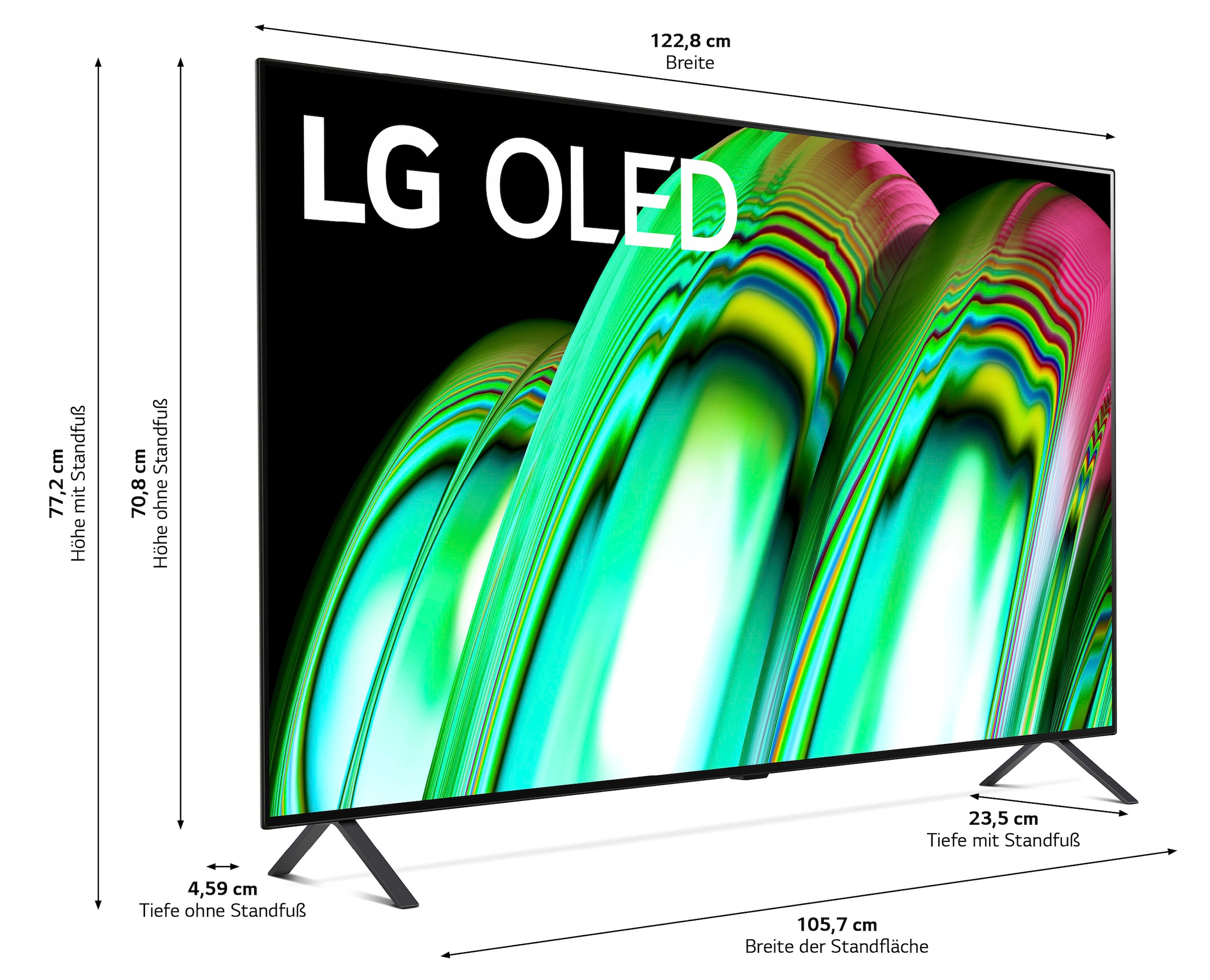 Gen5 OLED-Fernseher OLED,α7 Jahre Tuner | »OLED55A29LA«, 4K LG & Garantie Ultra Triple 139 cm/55 3 HD, 4K XXL Smart-TV, Zoll, AI-Prozessor,Dolby Vision UNIVERSAL ➥ Atmos,Single