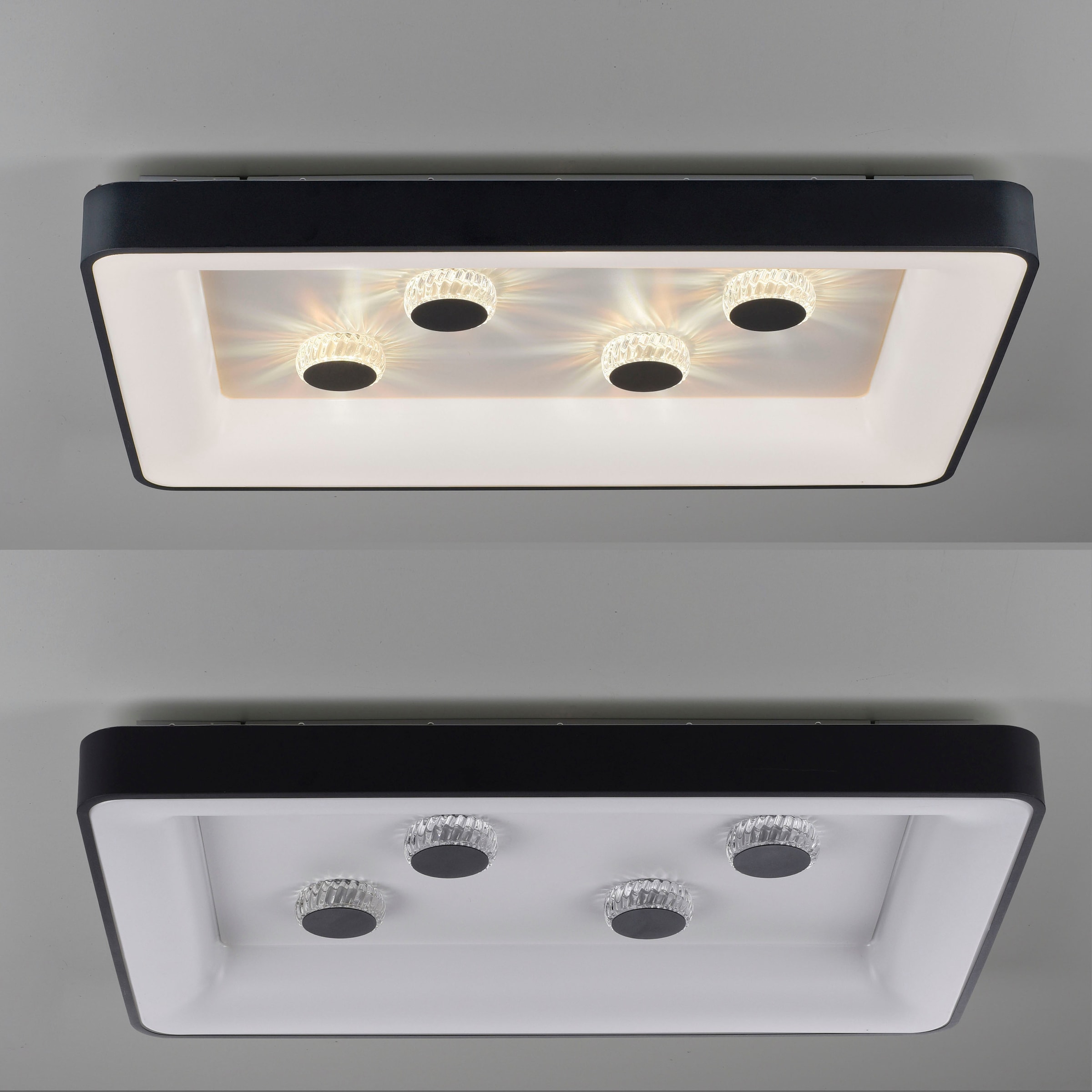 JUST LIGHT Deckenleuchte »VERTIGO« LED-Board 1 Stk. warmweiß - kaltweiß