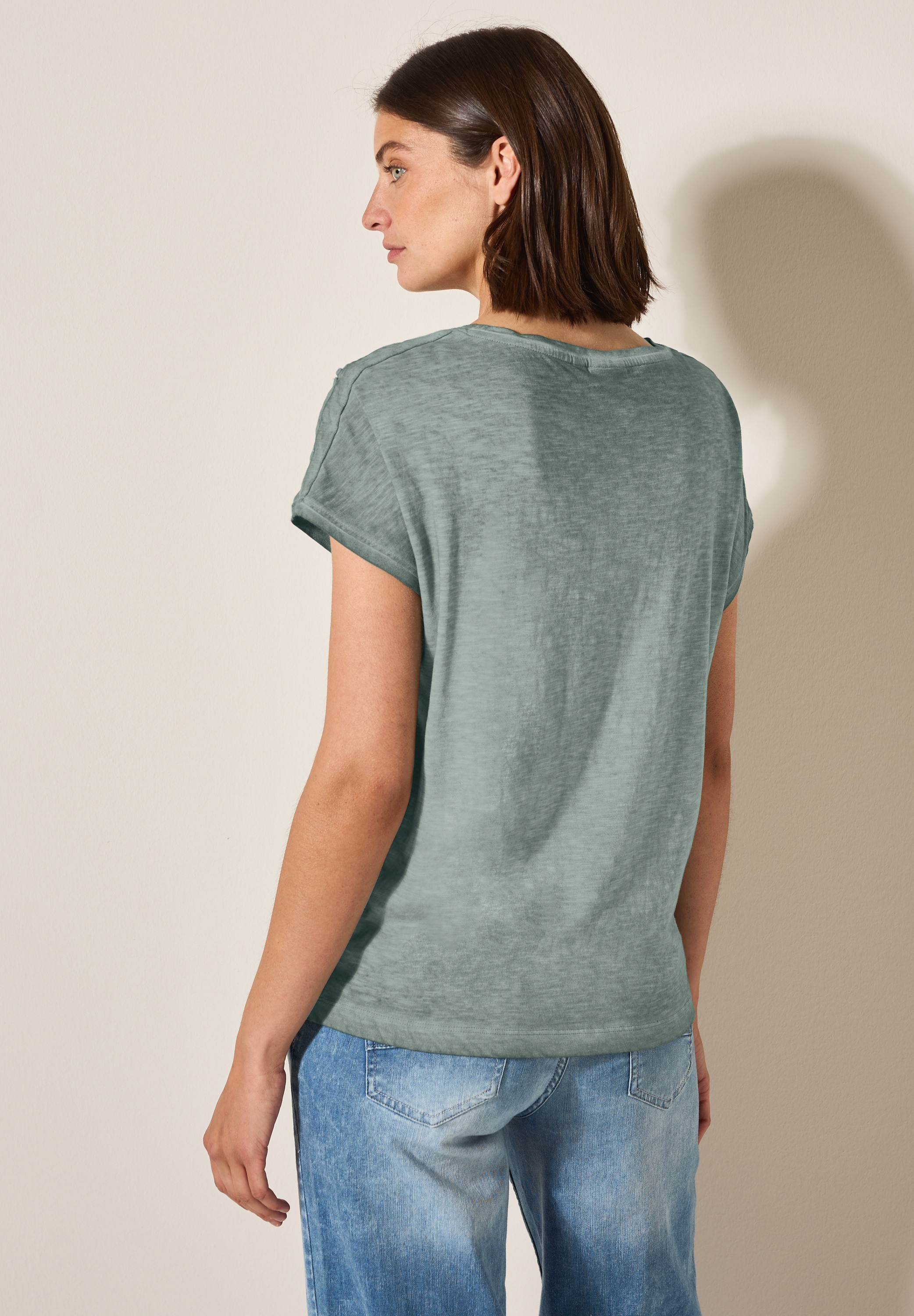 Cecil T-Shirt, mit Knopfdetail