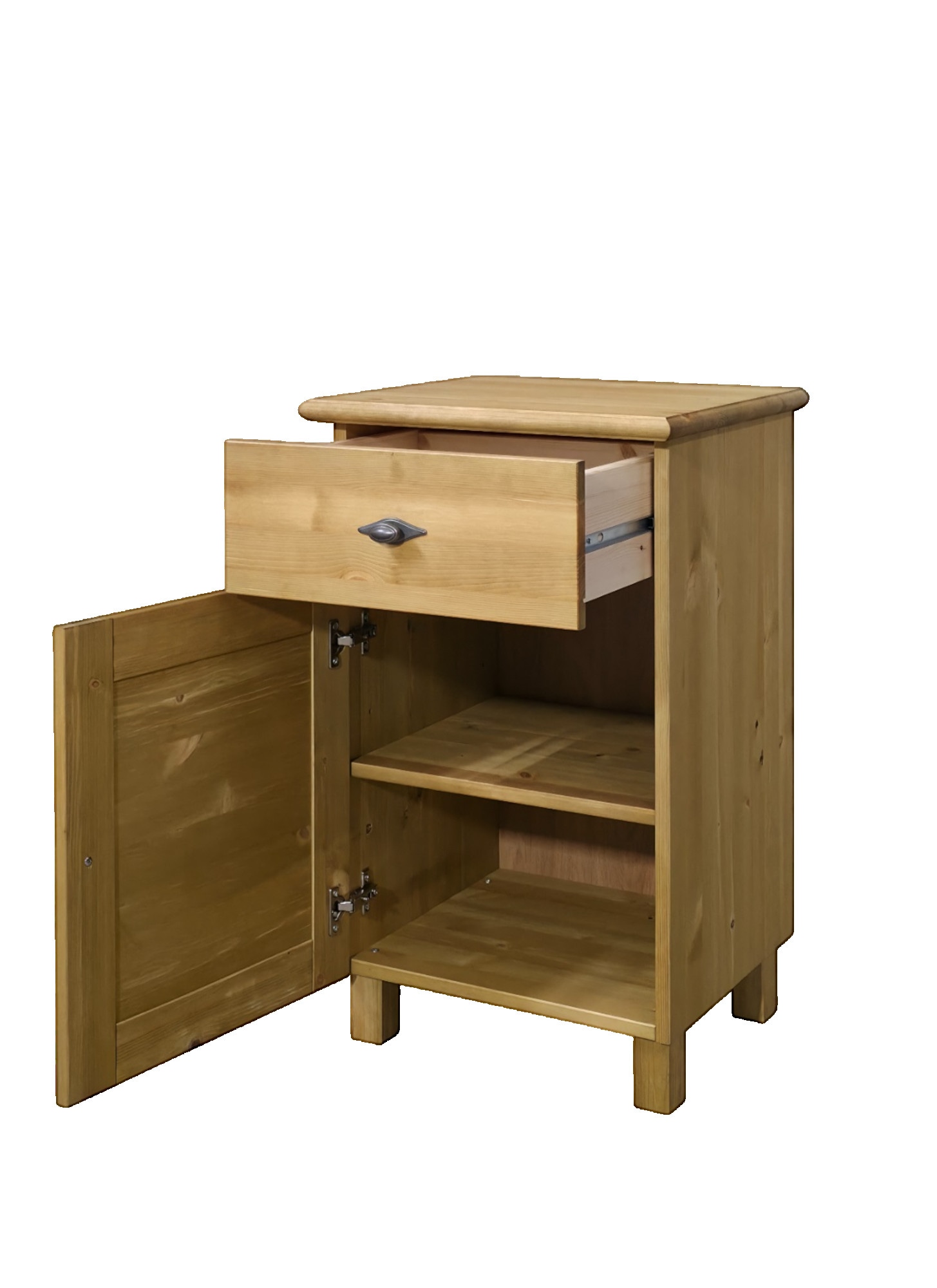 OTTO home Unterschrank »Rauna« aus massiver Kiefer, Breite 44 cm, Rillenoptik, made in EU