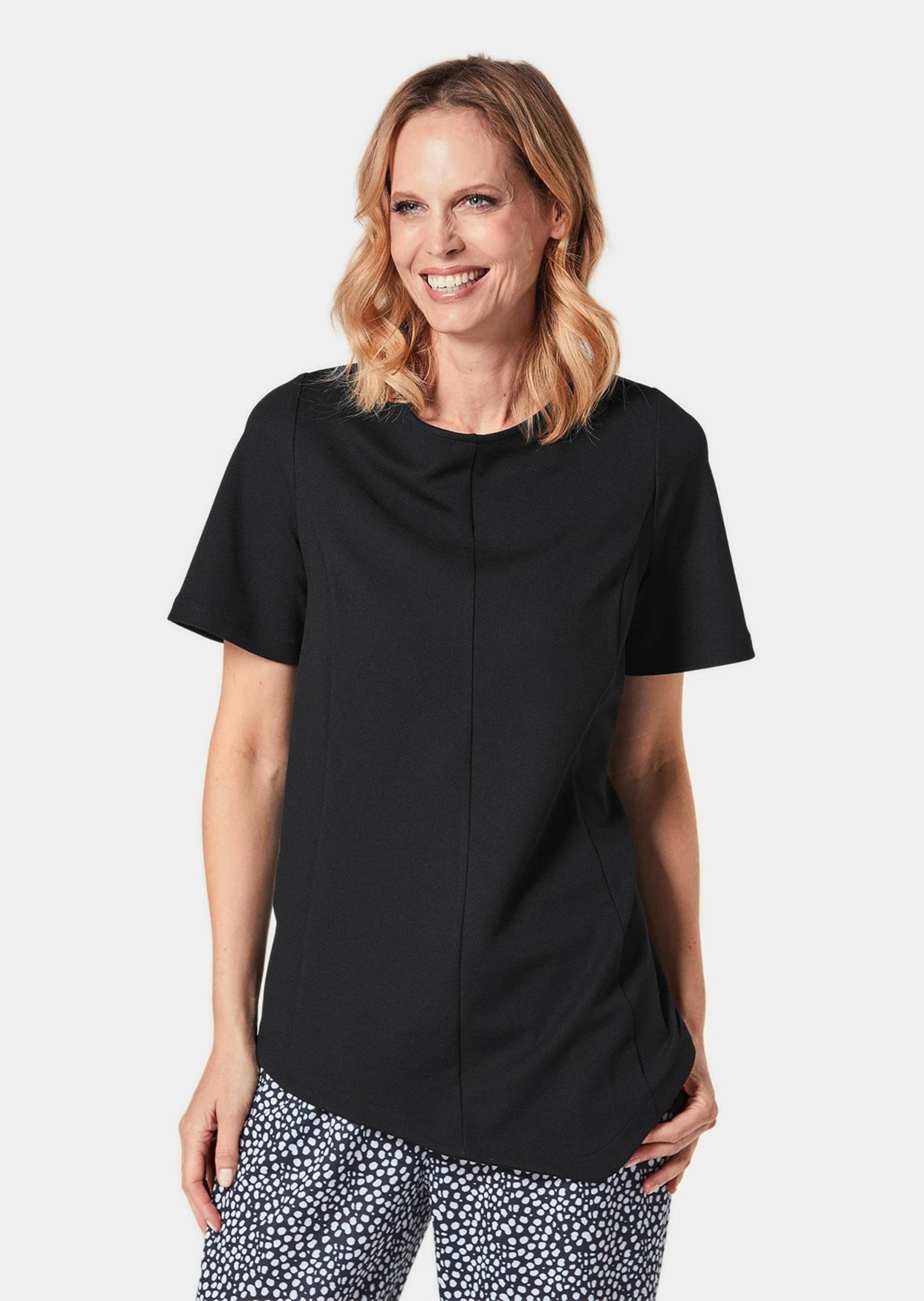 GOLDNER Langarm-Poloshirt »Shirt Zipfelshirt«