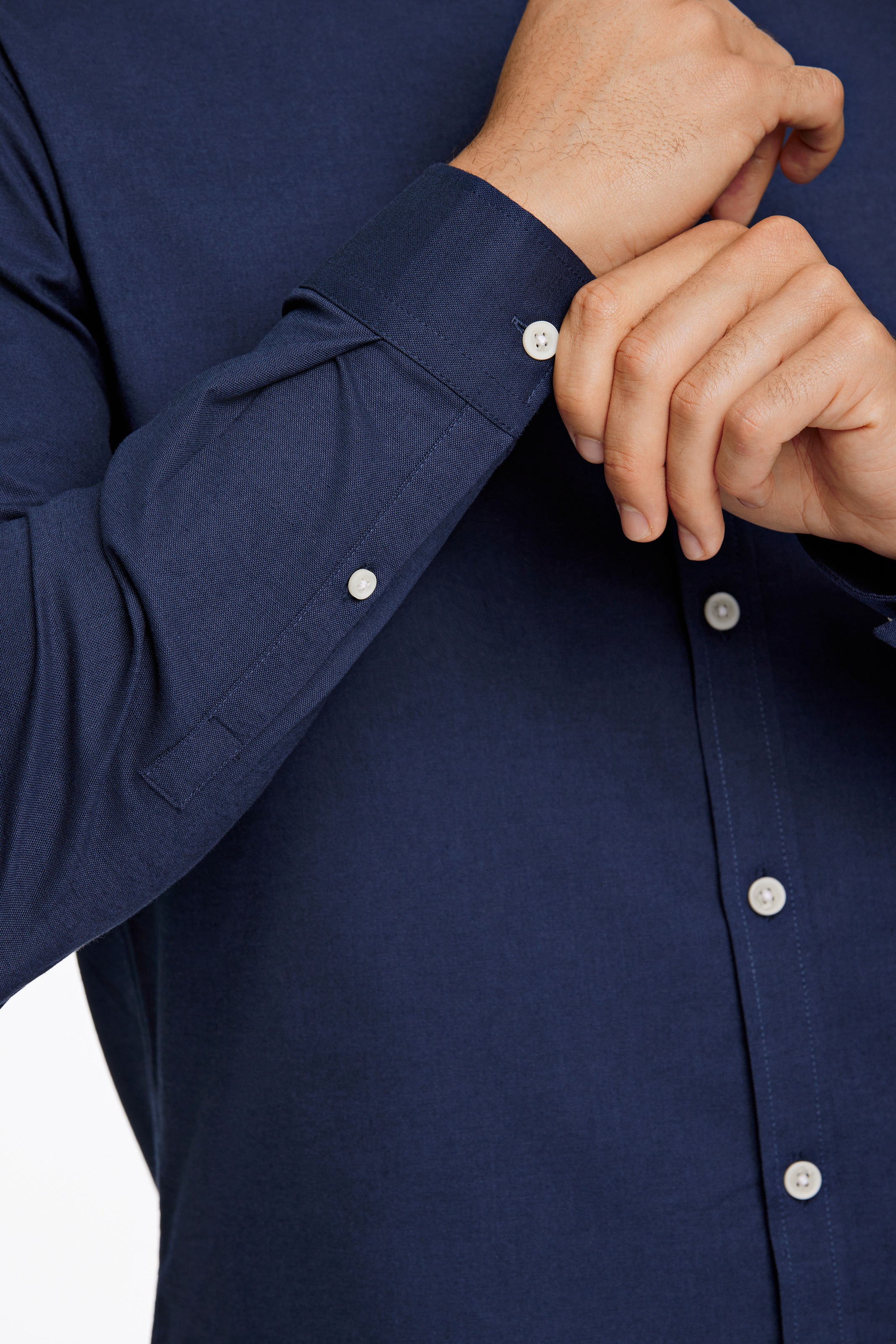 LINDBERGH Langarmhemd mit Stehkagen