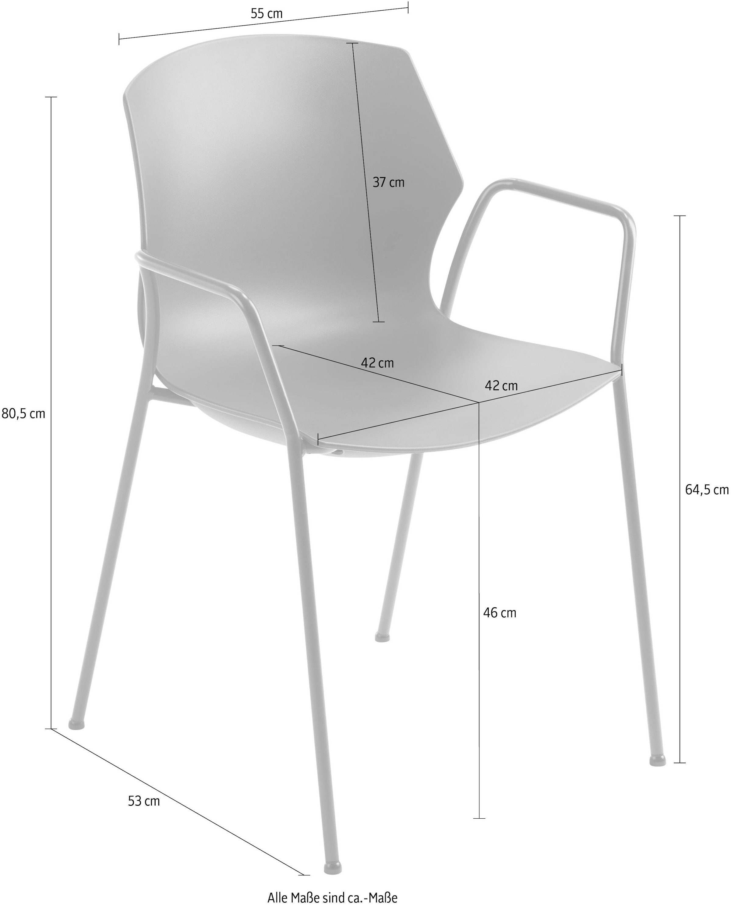 Mayer Sitzmöbel Stapelstuhl »Stapelstuhl myPRIMO«, stapelbar auf Rechnung  bestellen