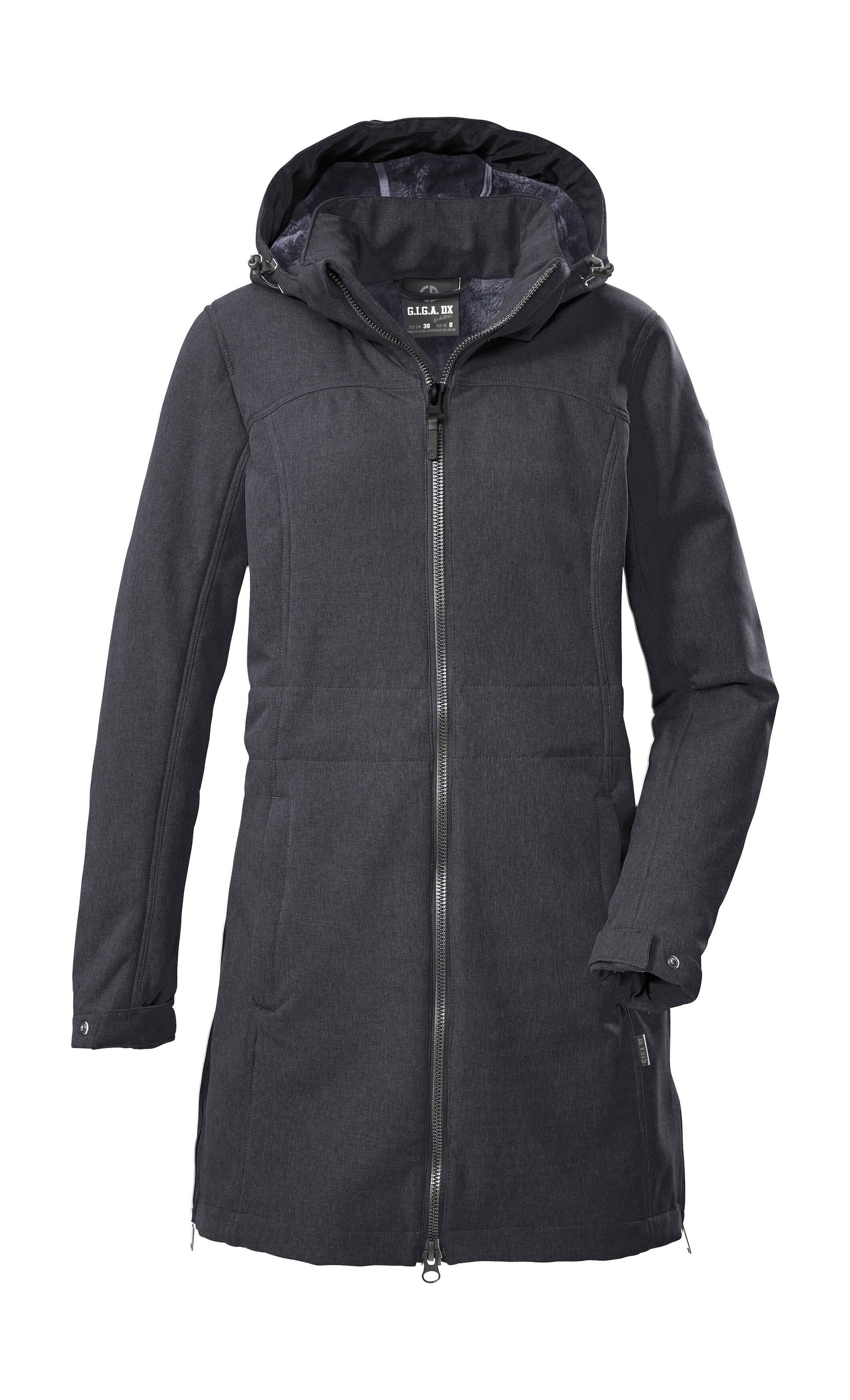 G.I.G.A. DX by killtec Softshellparka »GW 34 WMN SFTSHLL PRK« Wasser- und windabweisender Damen Softshellparka mit Fleecefutter