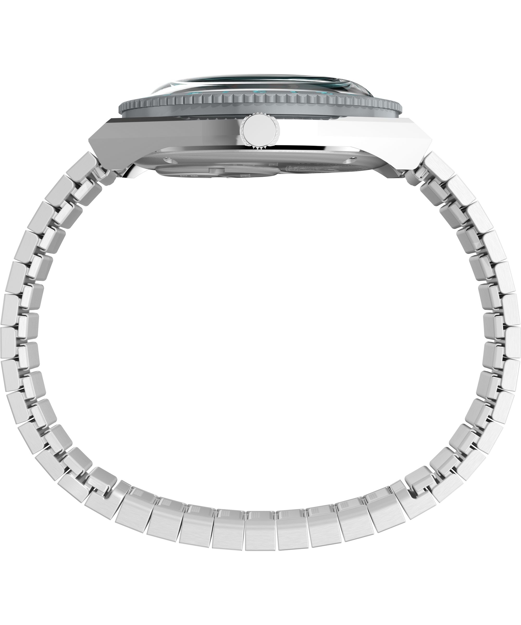 Timex Quarzuhr »Timex x Peanuts Q Timex« Armbanduhr, Damenuhr, Edelstahlarmband, analog, Beleuchtung