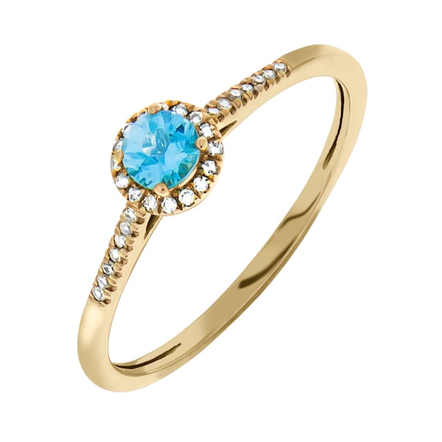 Firetti Diamantring, mit Blautopas (behandelt) bequem kaufen