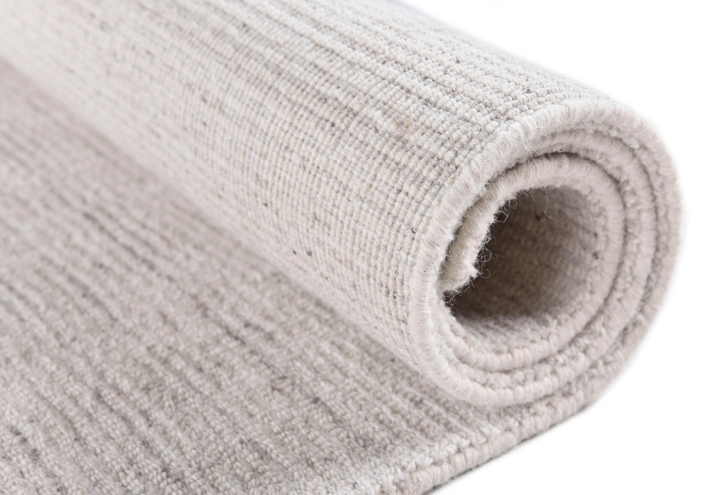 Sansibar Teppich »Tinnum Uni meliert«, rechteckig, 13 mm Höhe, meliert, 60% Wolle, handgearbeitet in aufwendiger Handloom-Technik