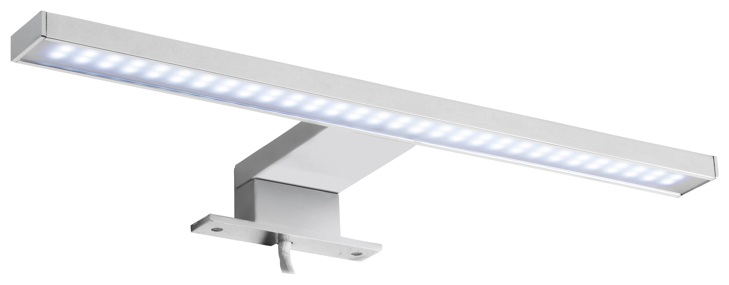 trendteam LED Spiegelleuchte LED-Board Kaltweiß Länge 30 cm - LED Badaufbauleuchte mit kaltem Licht - Mit Multibox