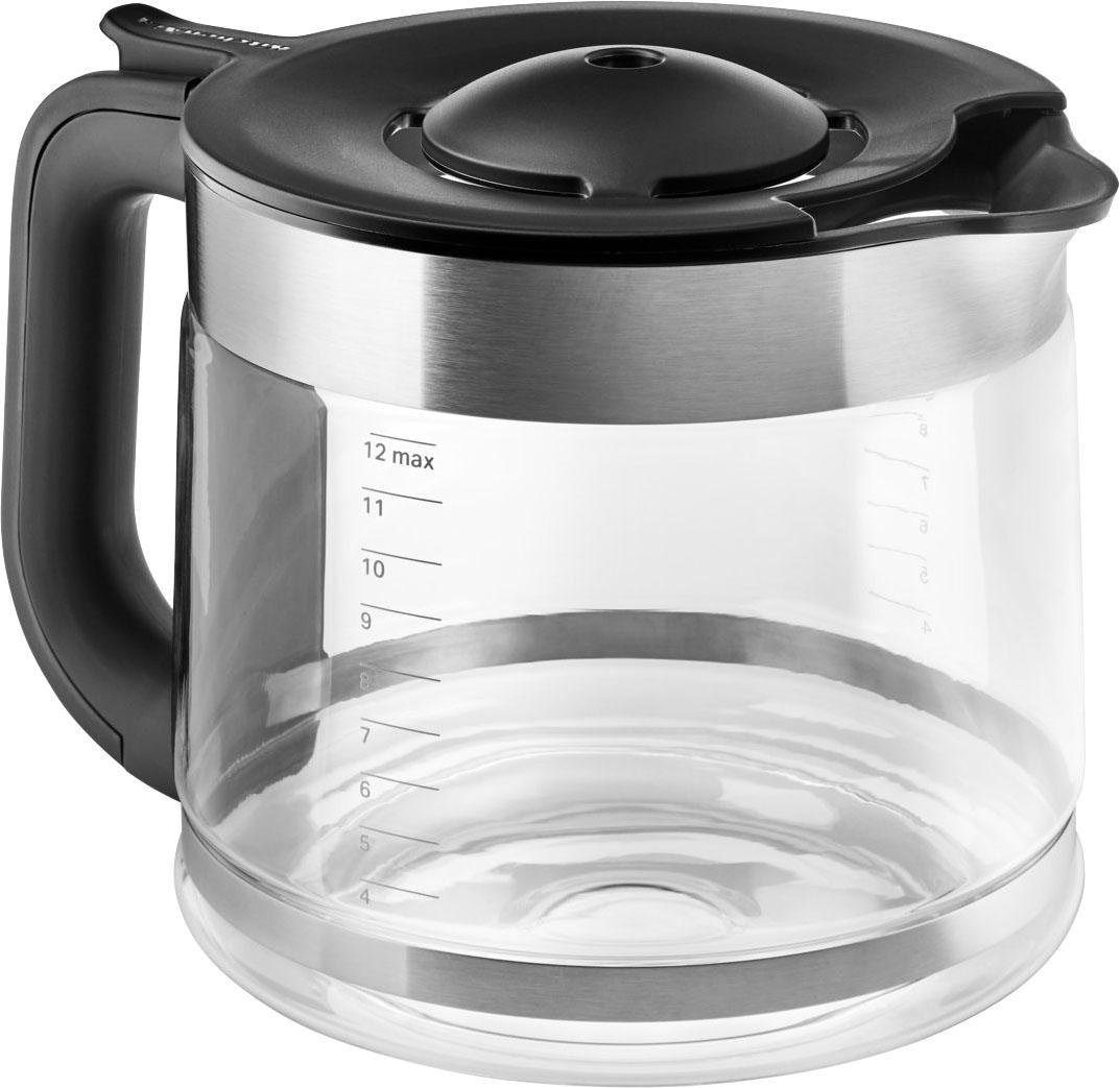 KitchenAid Filterkaffeemaschine »5KCM1209EOB ONYX BLACK«, 1,7 l Kaffeekanne, goldfarbener Permanentfilter, Drip-Kaffeemaschine mit spiralförmigem Wasserauslass