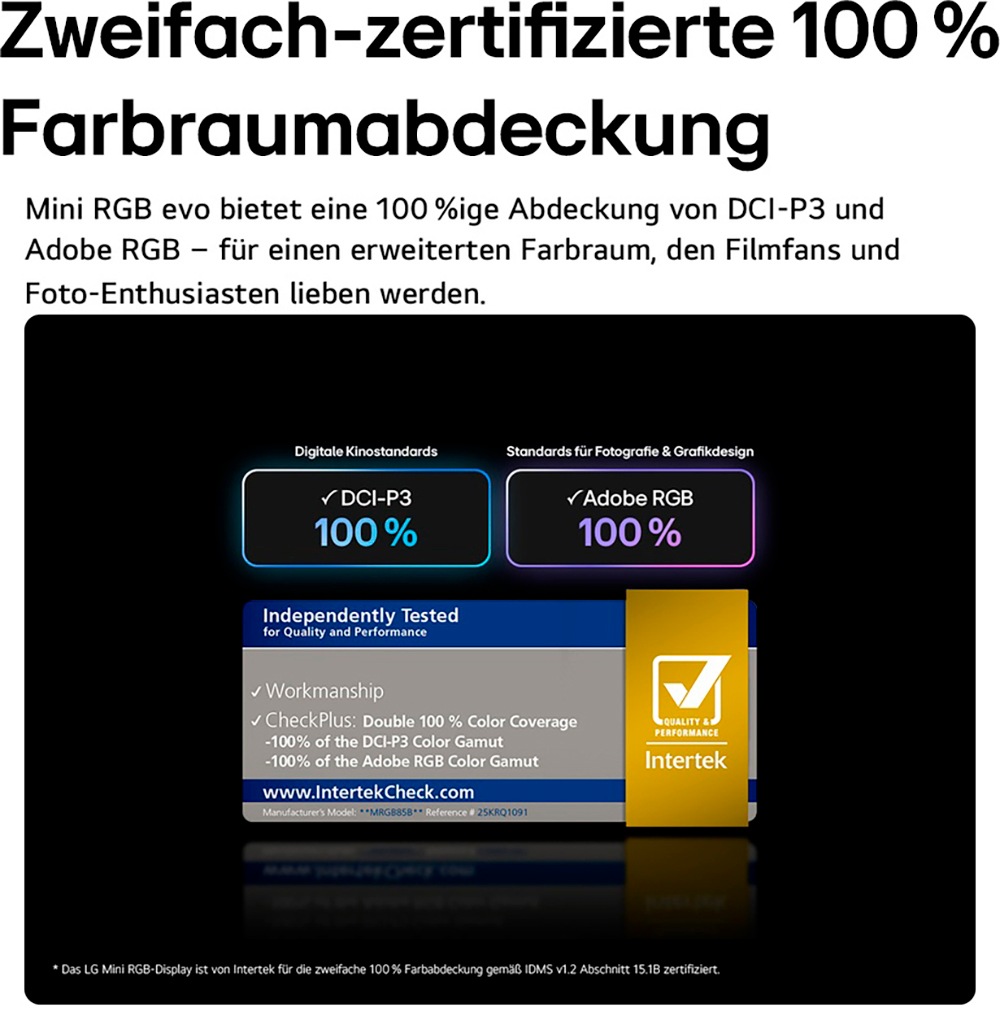 LG Mini-LED-Fernseher »65MRGB87B9B« 164 cm/65 ″ Smart-TV