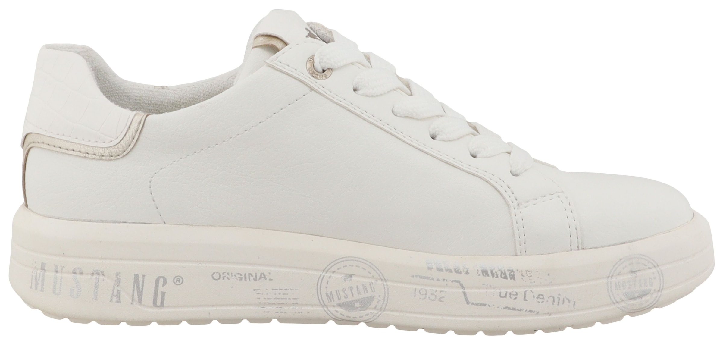 Mustang Shoes Sneaker »Noralie«  Freizeitschuh, Halbschuh, Schnürschuh mit seitlichem Reißverschluss