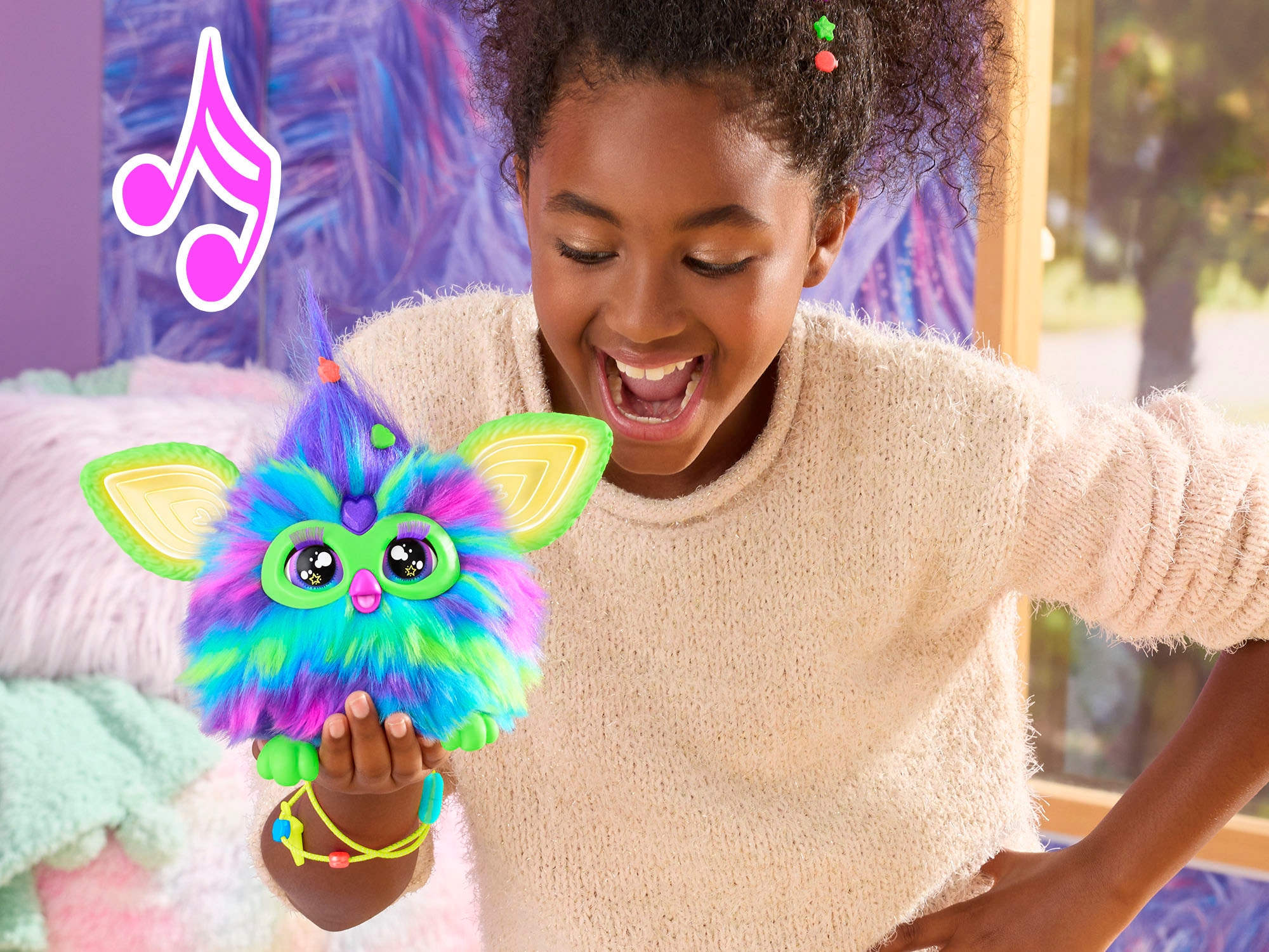 Hasbro Plüschfigur »Furby Galaxy (leuchtet im Dunkeln)«, mit Sound