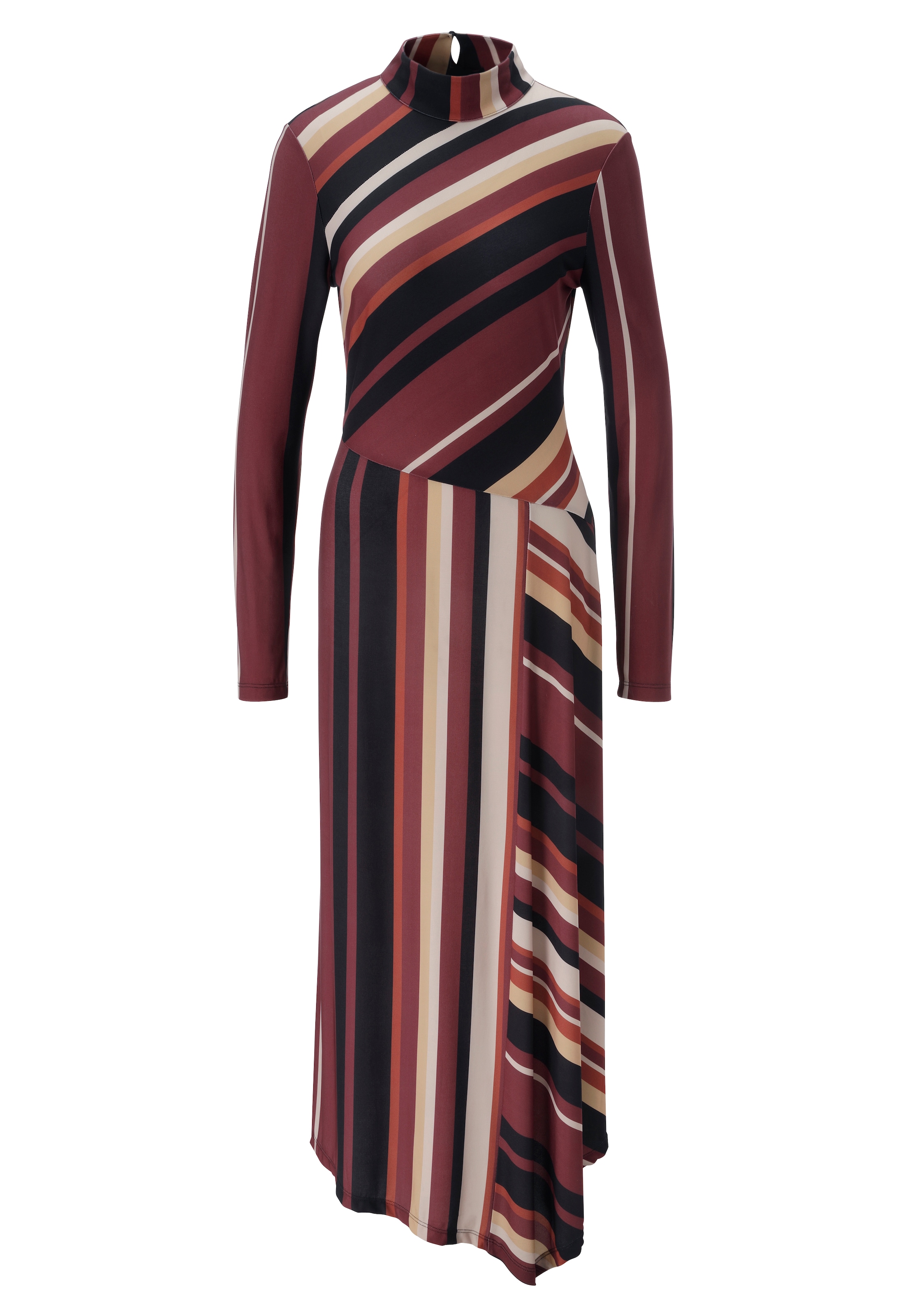 Aniston SELECTED Maxikleid Hinten mit 2 Knöpfen am Kragen zu schließen - NEUE KOLLEKTION