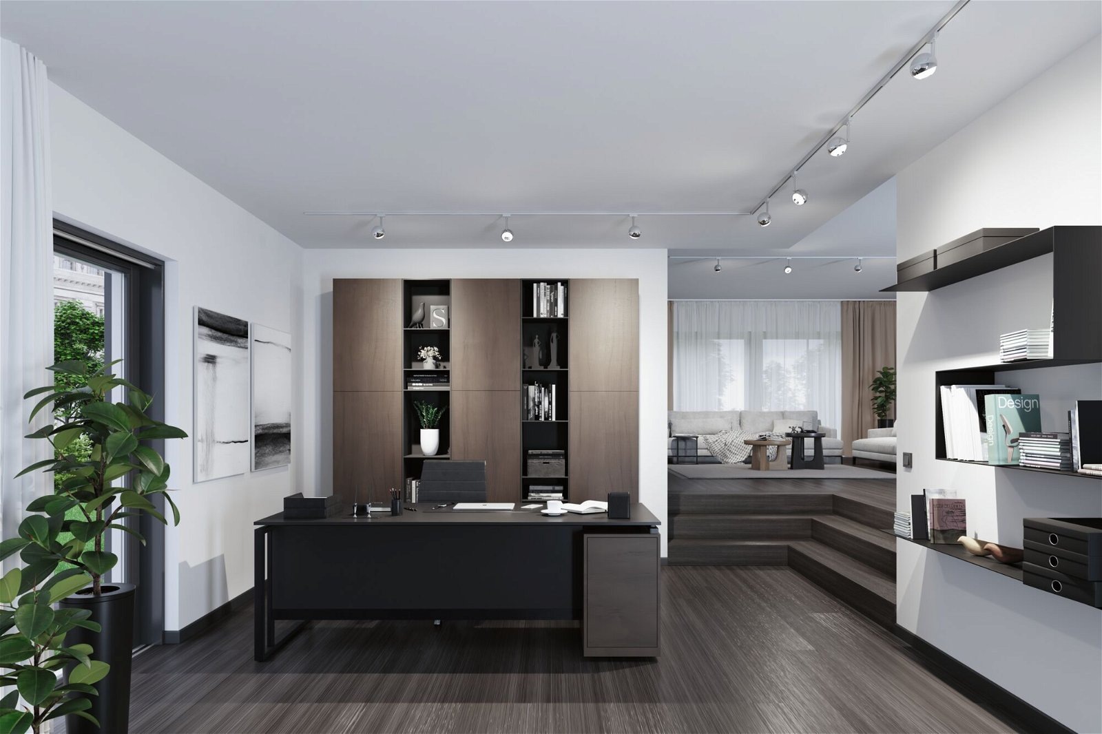 Paulmann Schienensystem-Leuchten »URail Schienenspot Capsule II 600lm 6,3W 4000K 230V Chrom matt« LED-Modul 1 Stk. Neutralweiß dimmbar Einzelspot