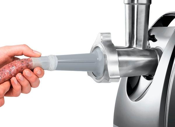 BOSCH Fleischwolf »ProPower MFW68660, Rücklauf, Durchlaufschnitzler«, 800 W, 3 Lochscheiben Edelst. (3/4,8/8mm), Fruchtpressen-/Wurst-/Kebbeaufsatz