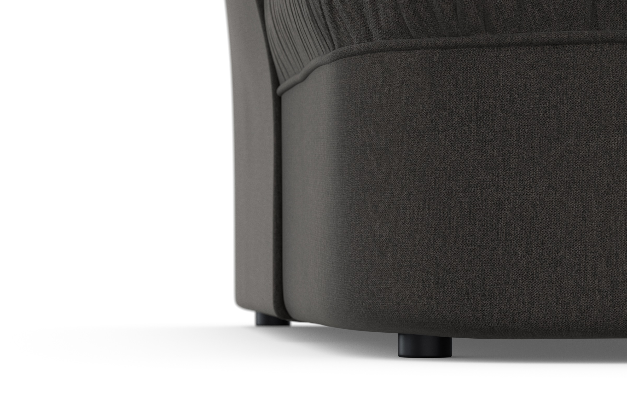 DOMO collection Ecksofa »Pegnitz, elegante Rückensteppung, kompakte Stellmaße 238/141cm, L-Form«, wahlweise mit Bettfunktion