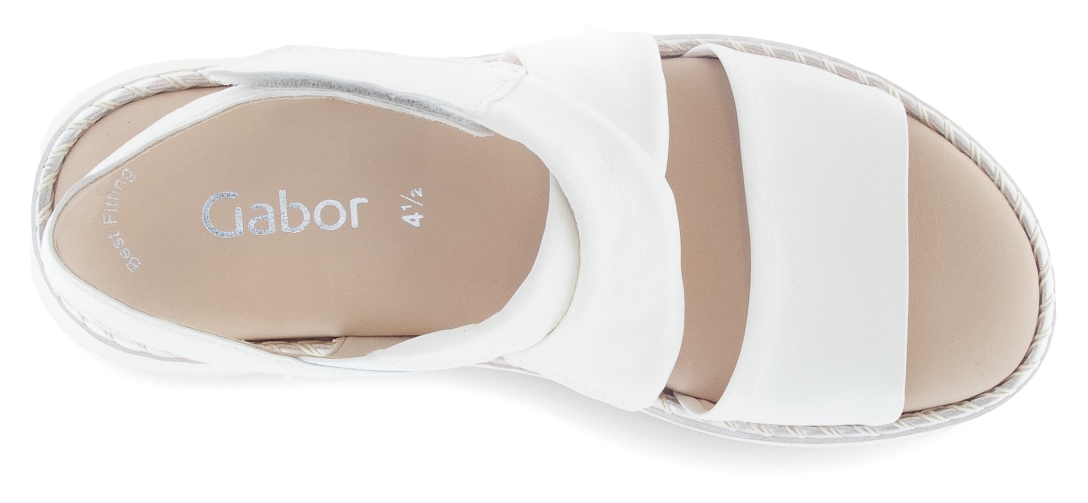 Gabor Sandalette  , Plateau, Sommerschuh, Rimchensandale mit Kontrastnaht