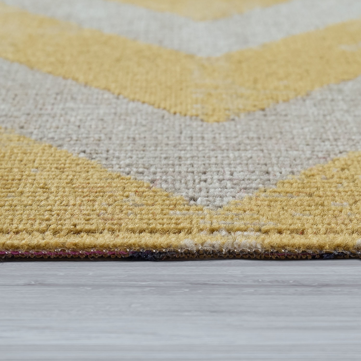 Paco Home Teppich »Poco 821«, rund, 6 mm Höhe, Kurzflor, Rauten-Design, In- und Outdoor geeignet