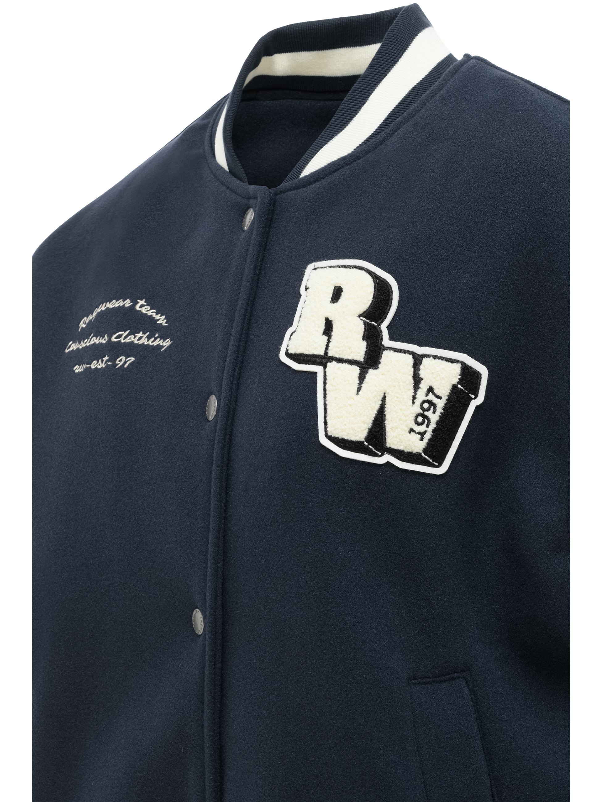 Ragwear Collegejacke »Collegejacke Clubie Y« ohne Kapuze modische Damen Bomberjacke mit Rippstrick-Details