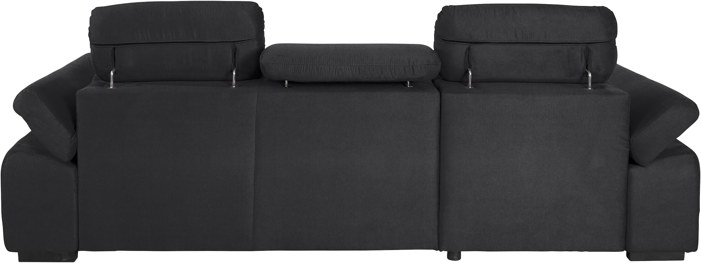 COTTA Ecksofa »Lola L-Form mit Kopfteilfunktion & Hocker«, (Set, mit Hocker), wahlweise mit Bettfunktion, Bettkasten & Armteilverstellung