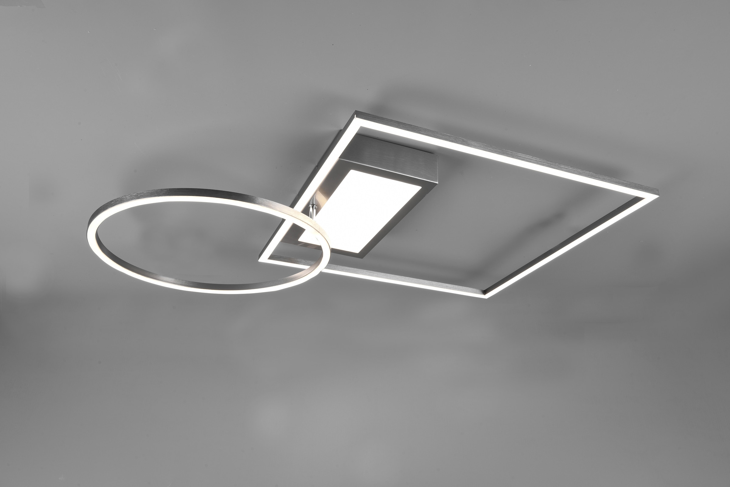 TRIO Leuchten LED Deckenleuchte »Downey« LED-Modul 1 Stk. Farbwechsler Lichtfarbe stufenlos einstellbar, Memory Funktion, intgrierter Dimmer