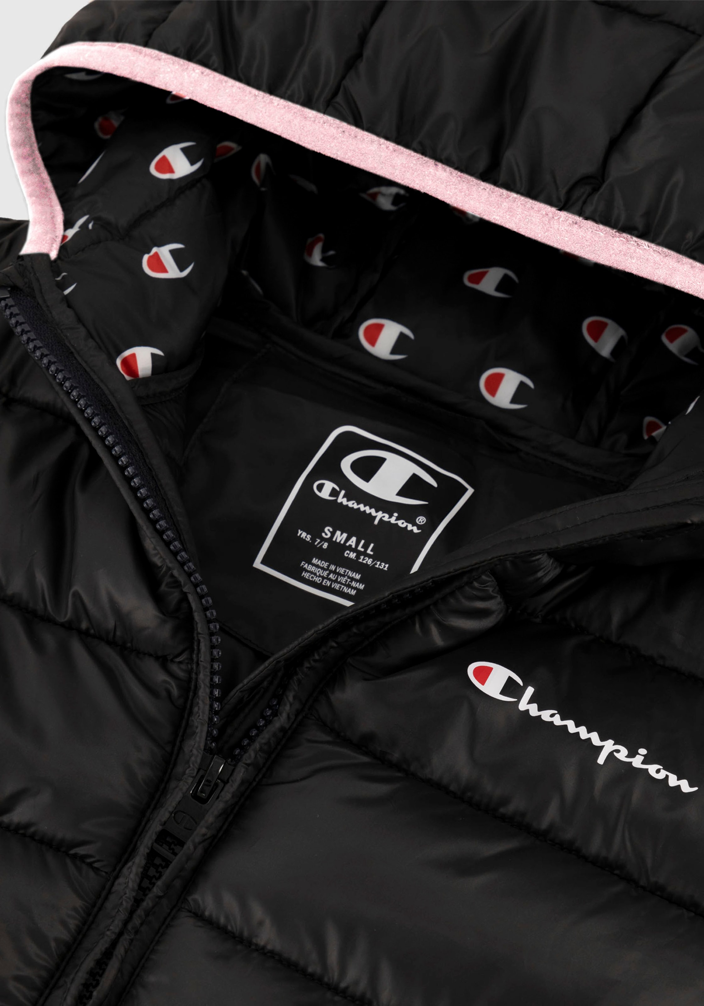 Champion Steppjacke, mit Kapuze, für Kinder
