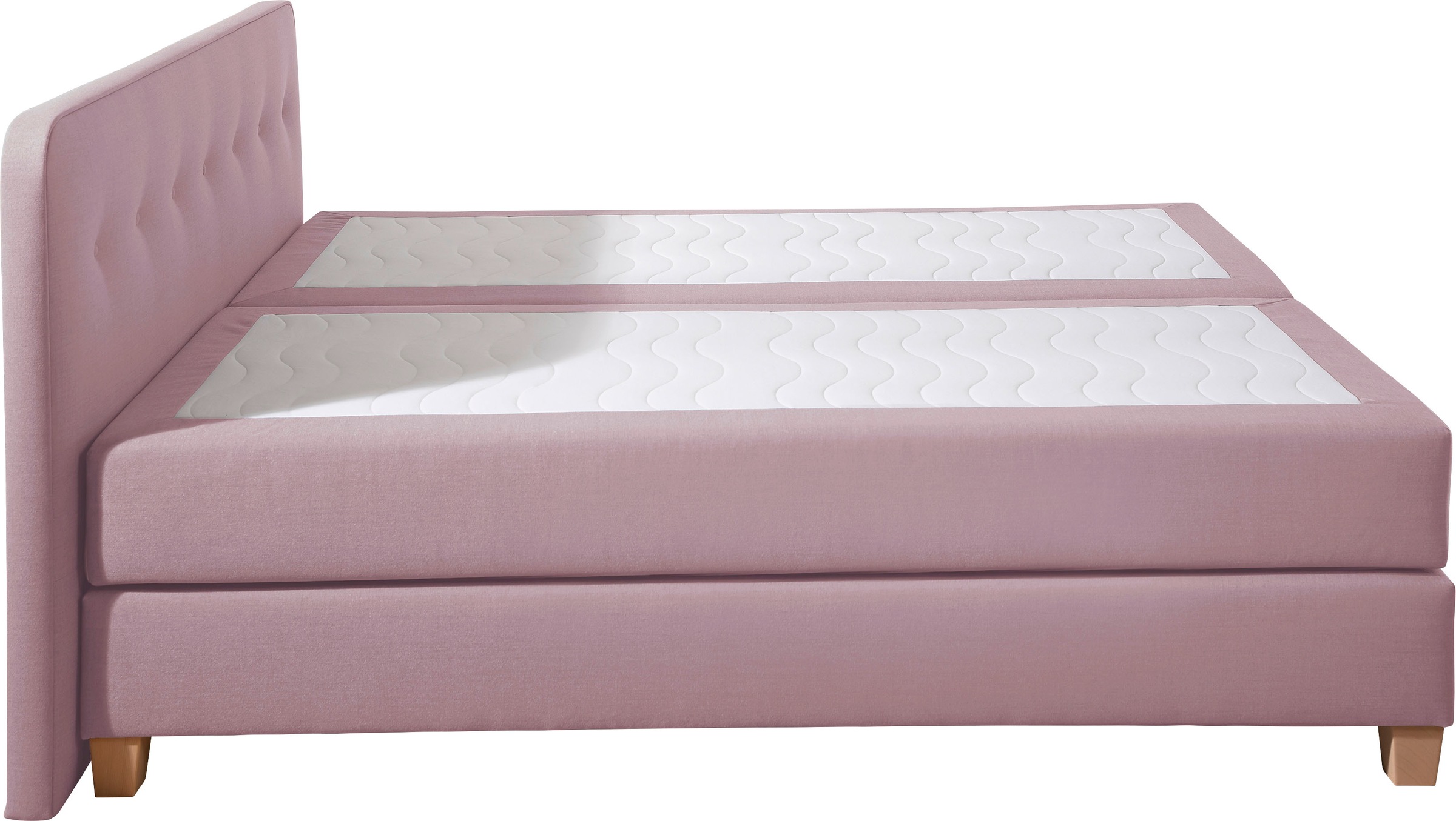Home affaire Boxspringbett »Fargo«, inkl. Topper, in 3 Matratzenarten, in Samt- oder Strukturstoff