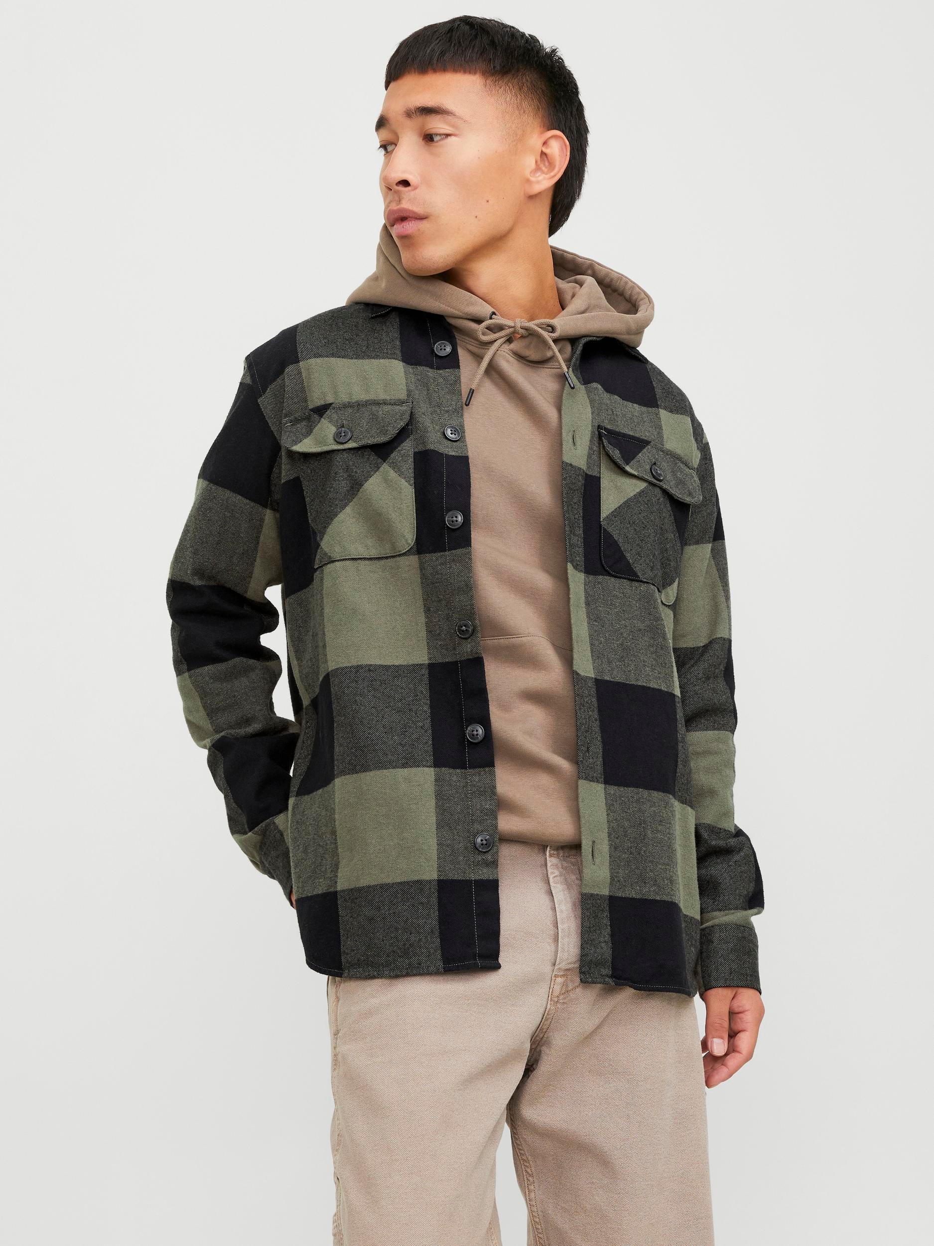 Langarmhemd »JJEDARREN OVERSHIRT LS NOOS«