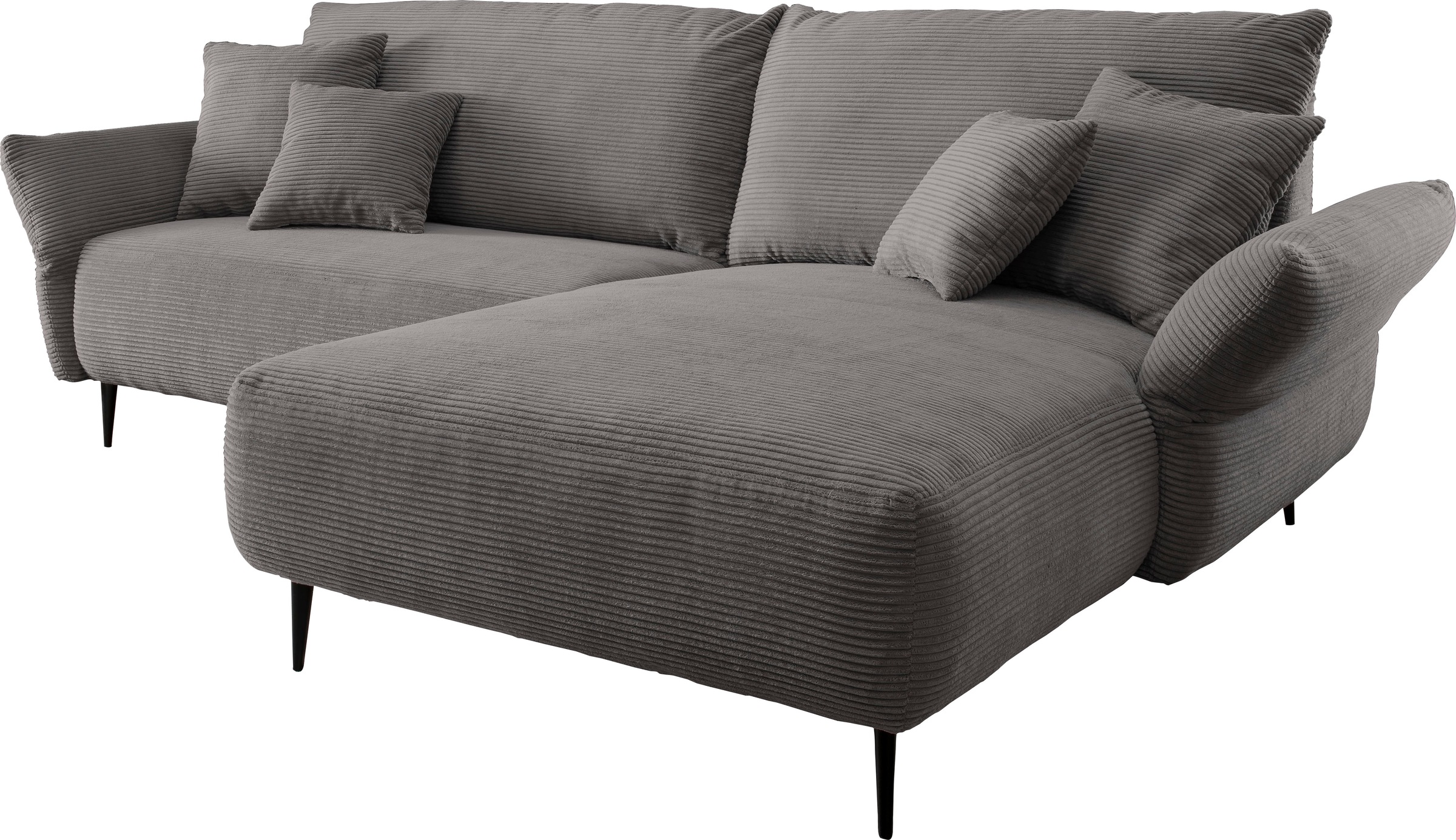 INOSIGN Ecksofa »Amarena L-Form«, inklusive Armlehnenverstellfunktion, 4x Zierkissen gratis