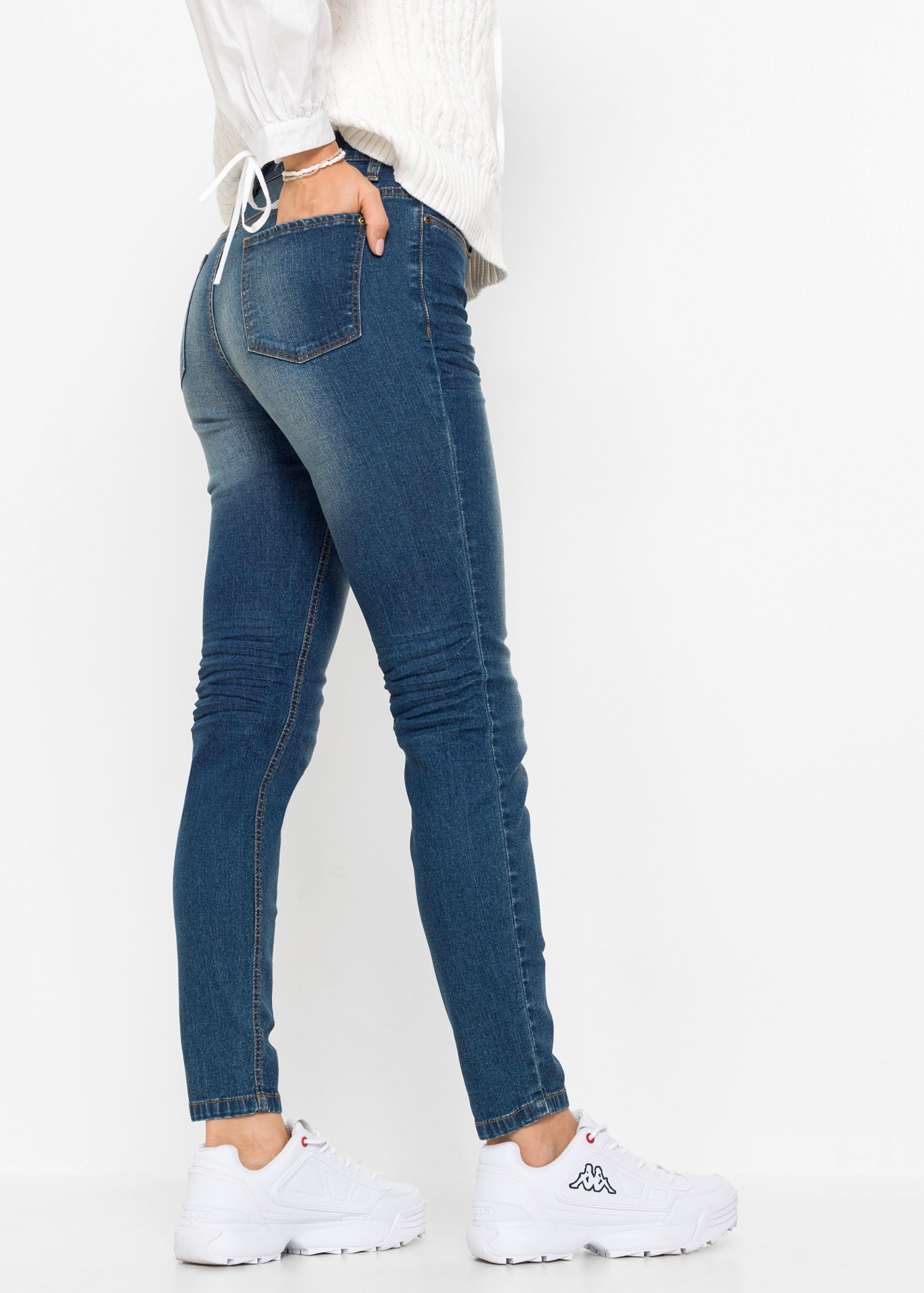 bonprix Skinny-fit-Jeans Skinny-fit-Passform, verkürztes 7/8-Bein, mit Five-Pocket-Style