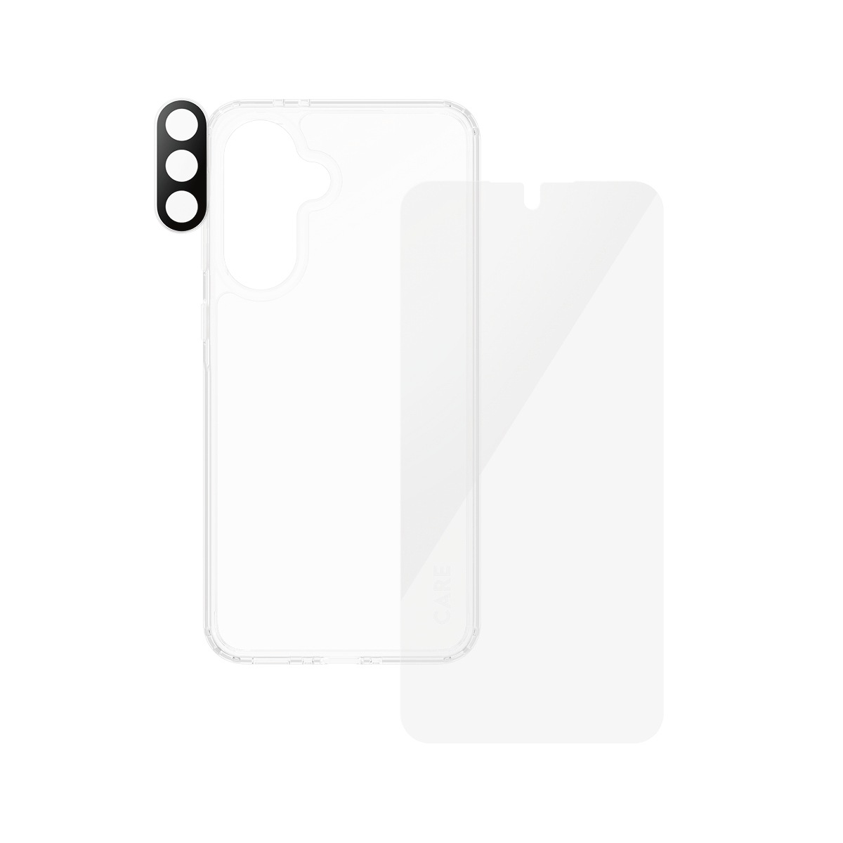 CARE by PanzerGlass Displayschutzglas »3-in-1 Protection Urban Combat Case + Screen Protection + Hoops«, für Samsung Galaxy A36, Displayschutzfolie, Schutzfolie, Bildschirmschutz, kratz- & stoßfest