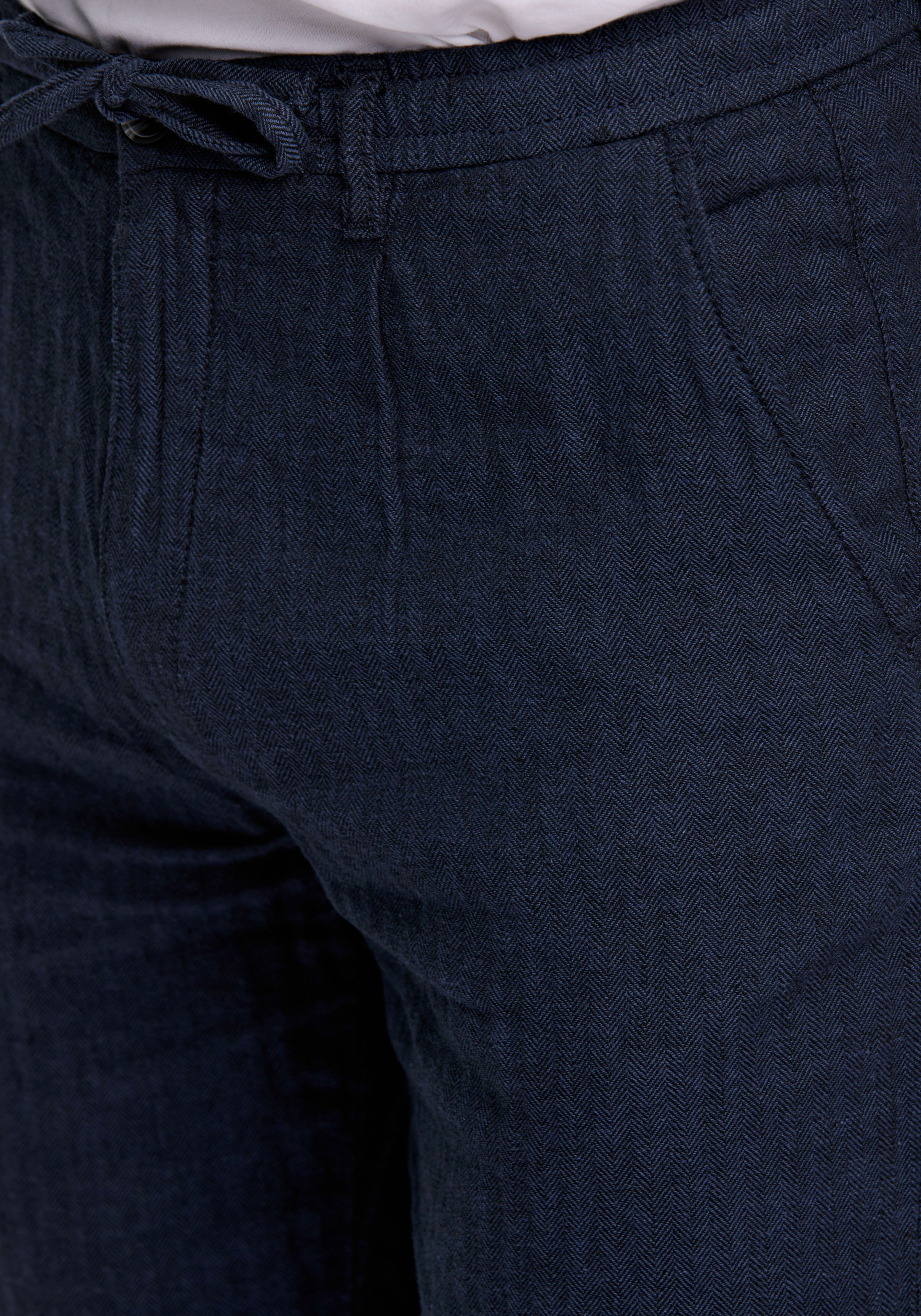 LINDBERGH Leinenhose  mit Kordelzug und elastischem Bund