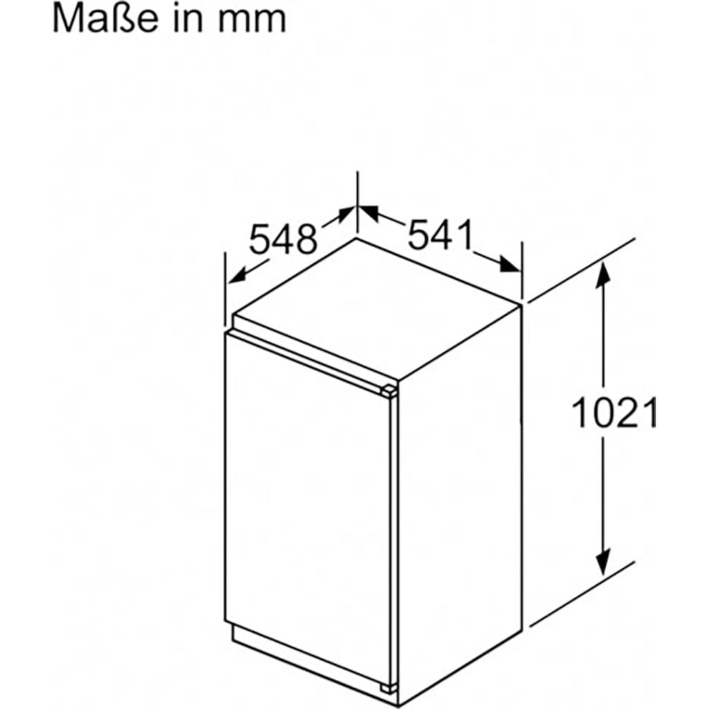 Constructa Einbaukühlschrank »CK131NSE0«, CK131NSE0, 102,1 cm hoch, 54,1 cm breit