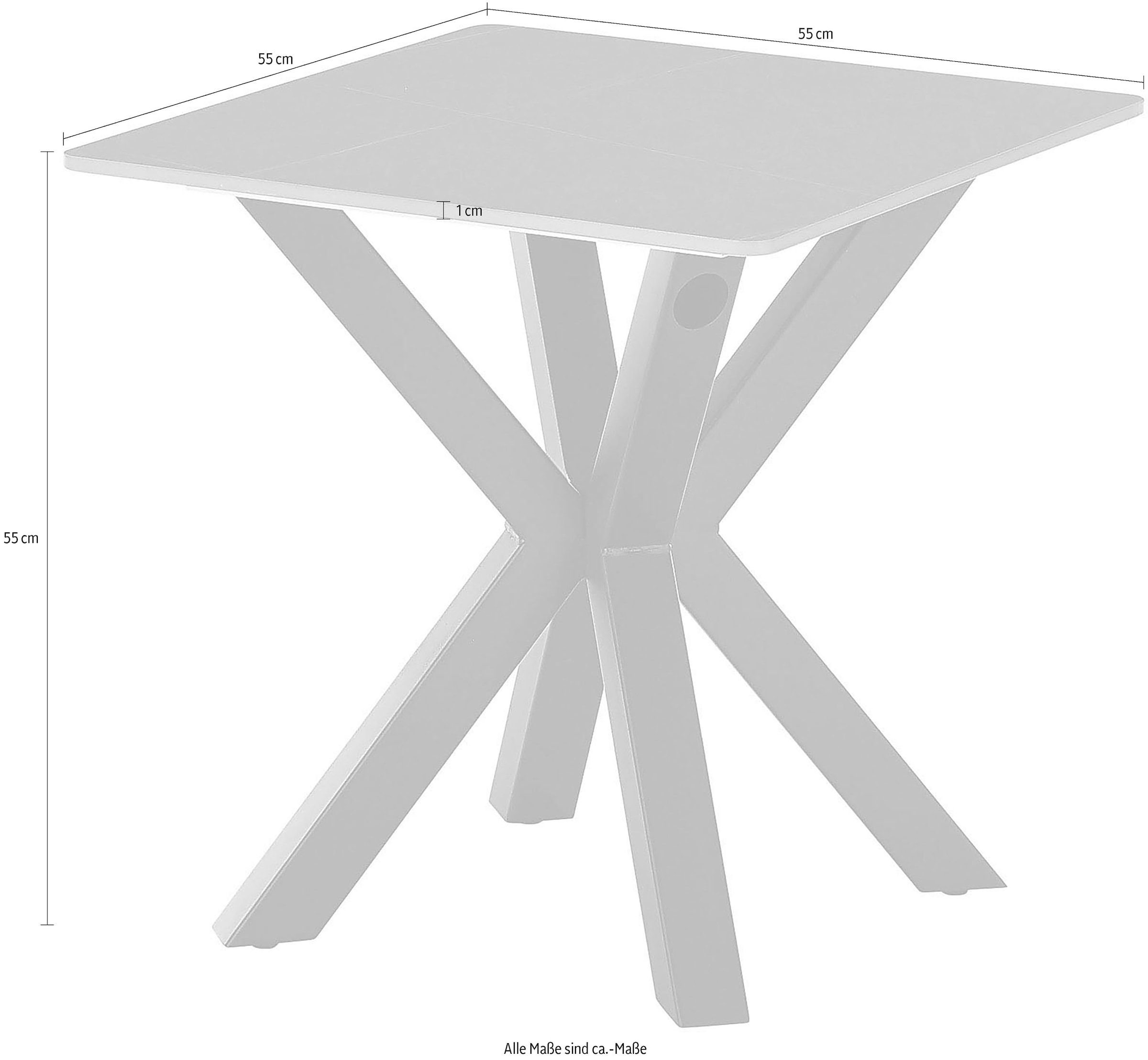 Stolkom Couchtisch »Janin« Grau Keramik, wahlweise in 2 Farbausführungen