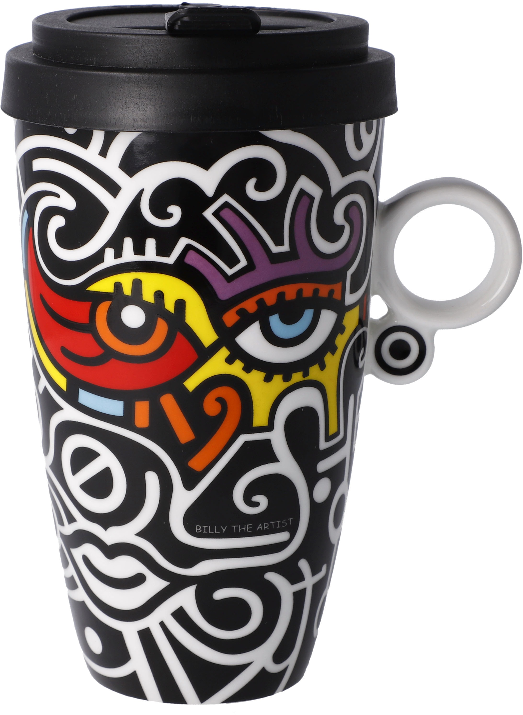 Goebel Coffee-to-go-Becher »Billy the Artist - "Bright Eyes"«, (2 tlg.), mit abnehmbarem Deckel, 500 ml