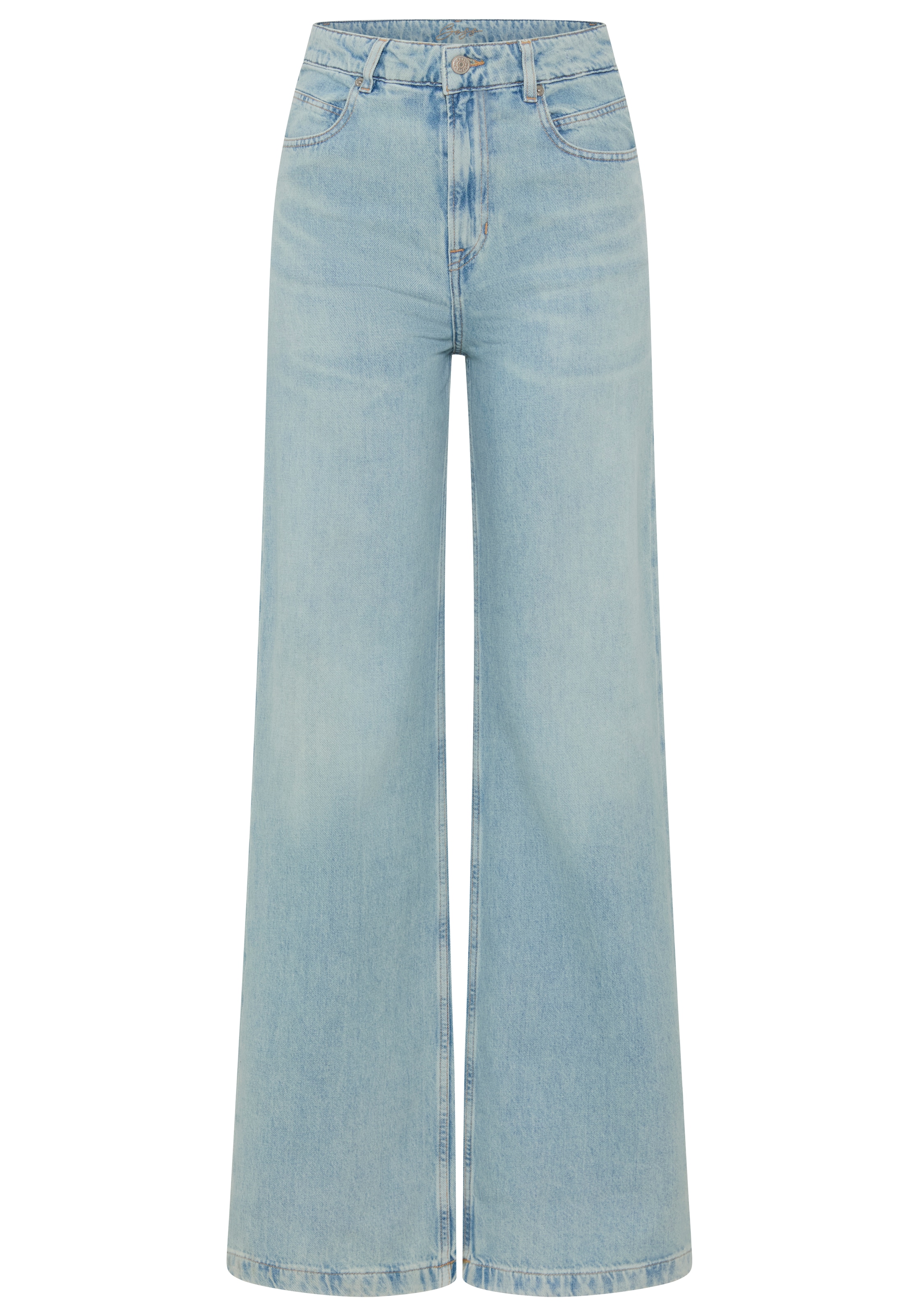 BOSS ORANGE Weite Jeans »MARLENE HR 12.0 Premium Damenmode« mit hohem Bund, Wide Leg