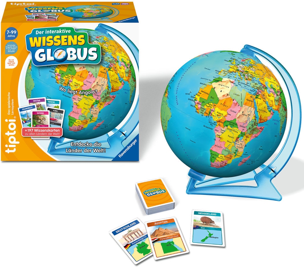Globus »tiptoi® Der interaktive Wissens-Globus«, Made in Europe, FSC® - schützt Wald -...