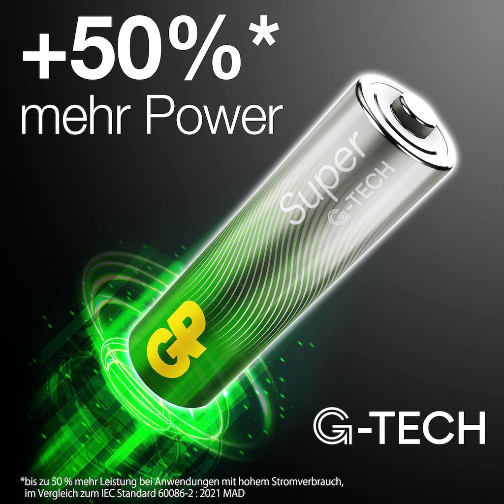 GP Batteries Batterie »80er Pack AAA Alkaline Super 1,5V«, LR03, 1,5 V, (Packung, 80 St.)