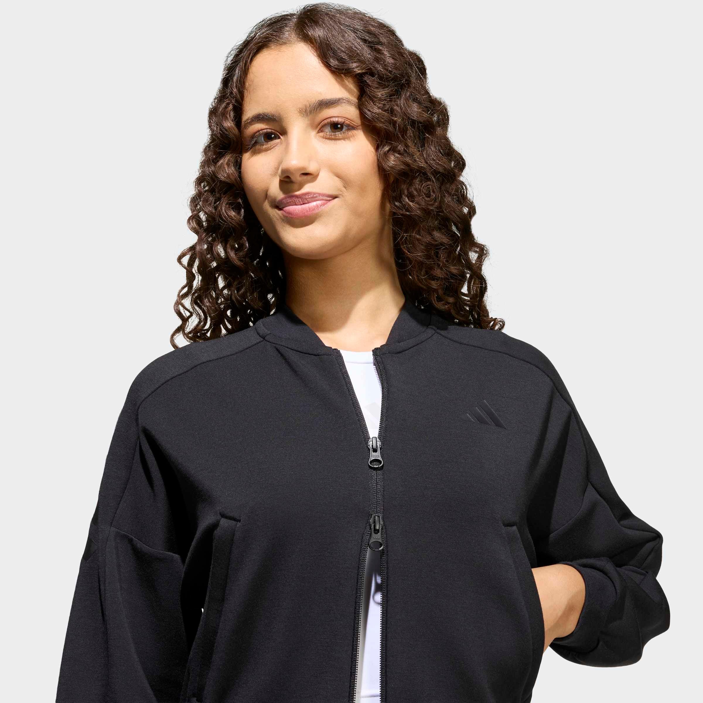 adidas Sportswear Trainingsjacke »FUTURE ICONS 3-STREIFEN HOODIE MIT DURCHGEHENDEM REISSVERSCHLUSS«