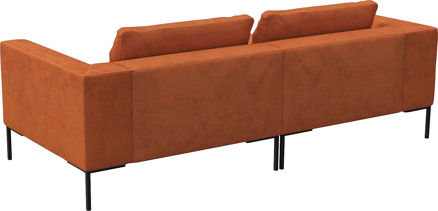 FLEXLUX Ecksofa »Loano, superbequemer Sitzkomfort durch Kaltschaum im Sitz, L-Form«, modernes Sofa, frei im Raum stellbar, lose Kissen, hoher Fuß