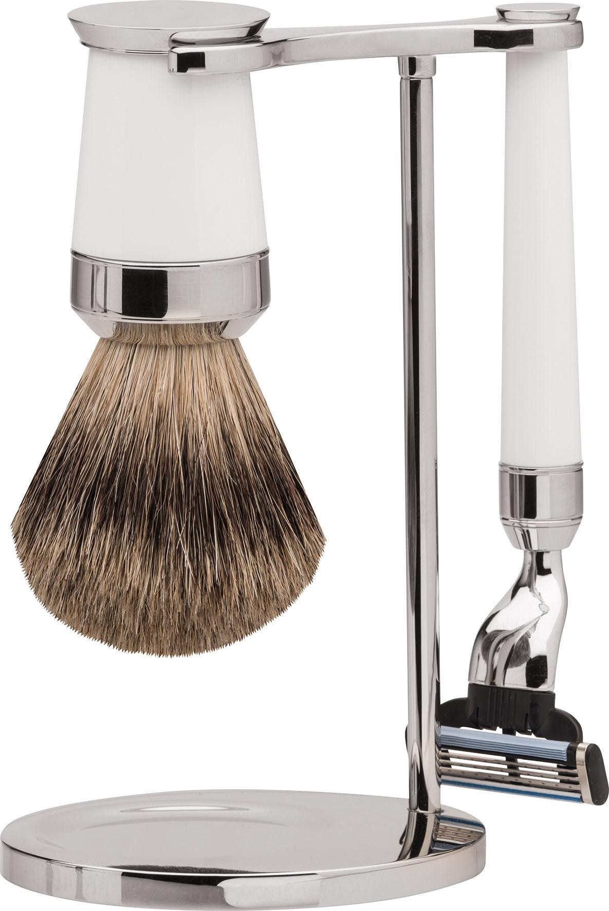 ERBE Rasierset »Rasierset Paris«, (3 Dachshaar Gillette®, tlg.), Mach3-Klinge ♕ bei und