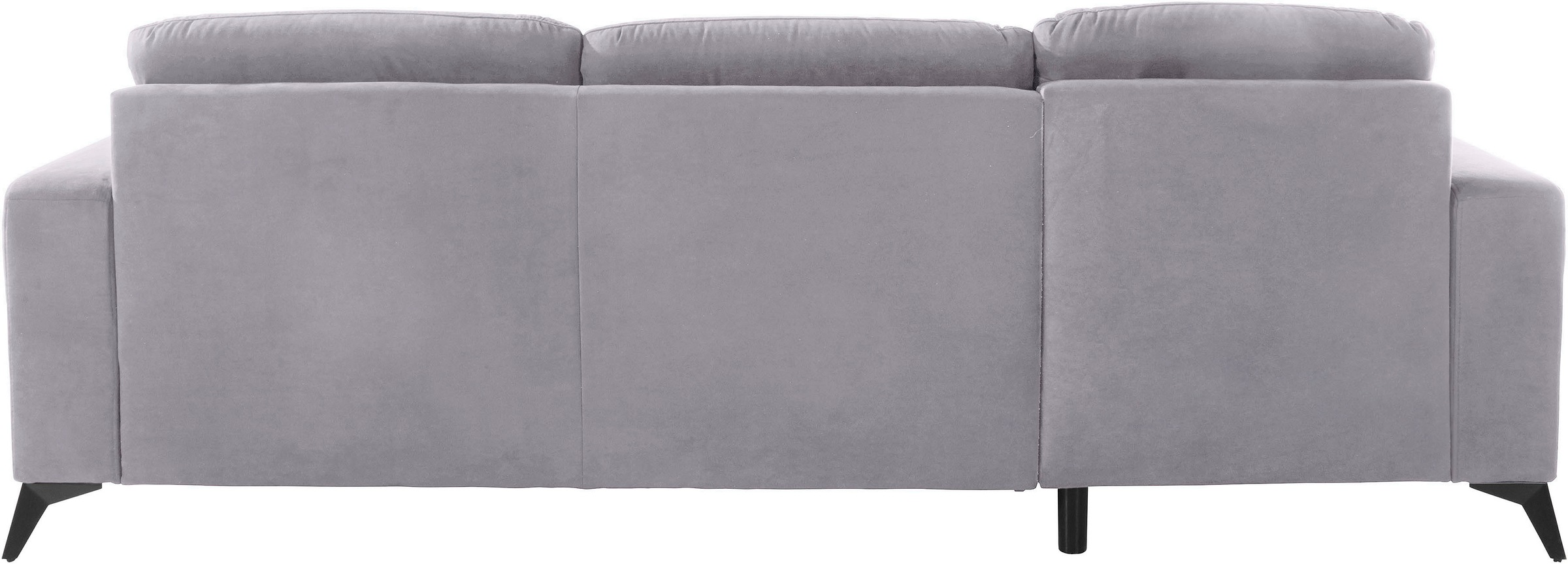 Places of Style Ecksofa »Lolland L-Form«, Wahlweise mit Bettfunktion und Bettkasten, Federkern