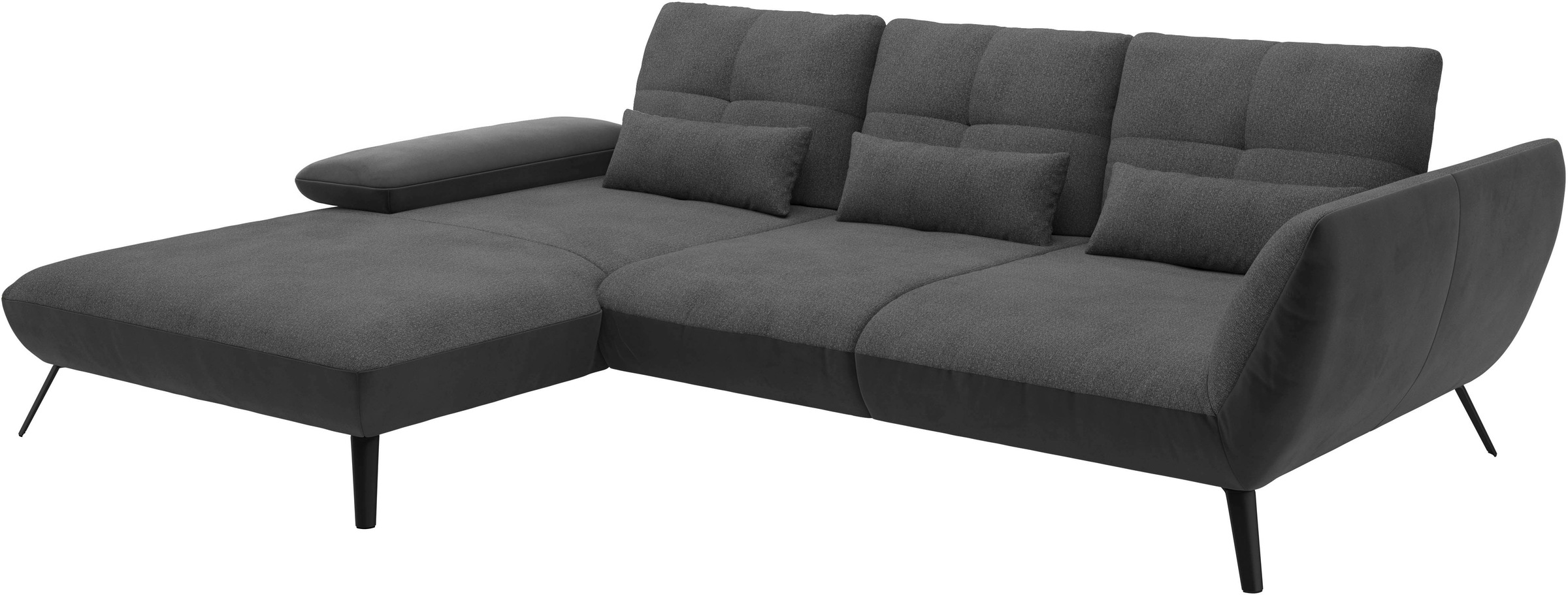 Places of Style Ecksofa »Mikado L-Form«, inkl. Sitztiefenverstellung und Armteilverstellung
