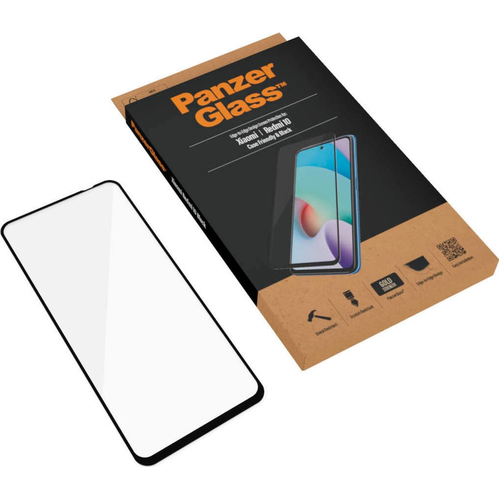 PanzerGlass Displayschutzglas »Xiaomi Redmi 10 (CaseFriendly, E2E)«, (1 St.)