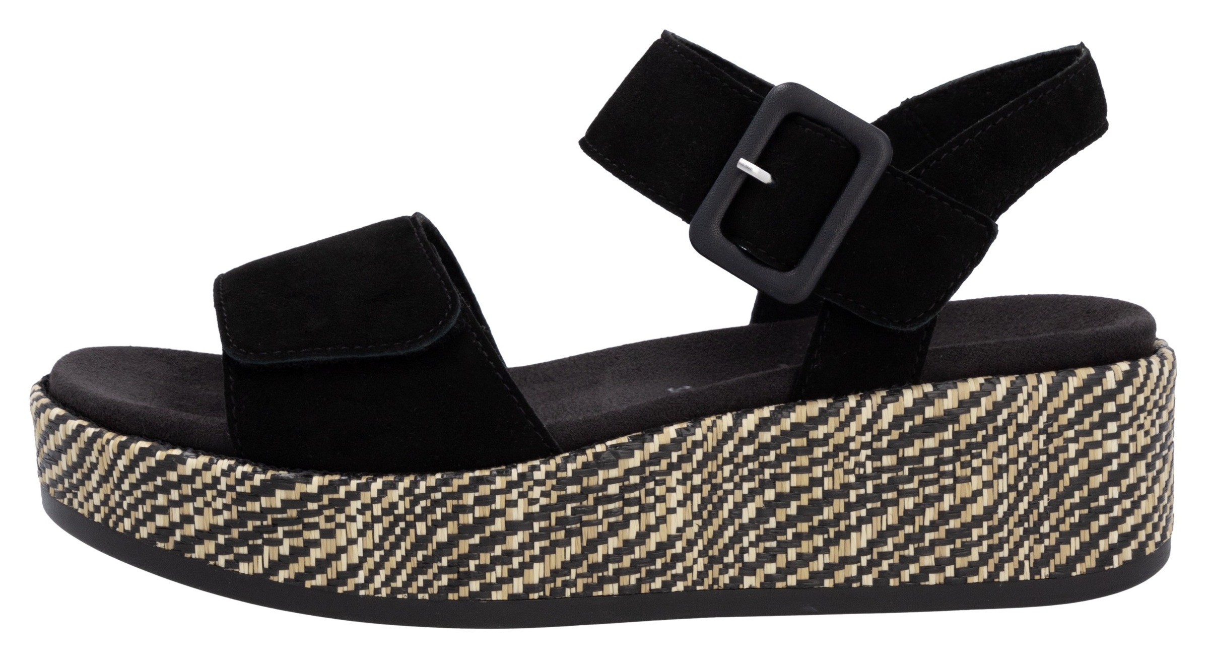 Remonte Sandalette »Elisabeth Hurley-Collection«, Keilabsatz, Sommerschuh, Riemchensandale mit bezogenem Plateau